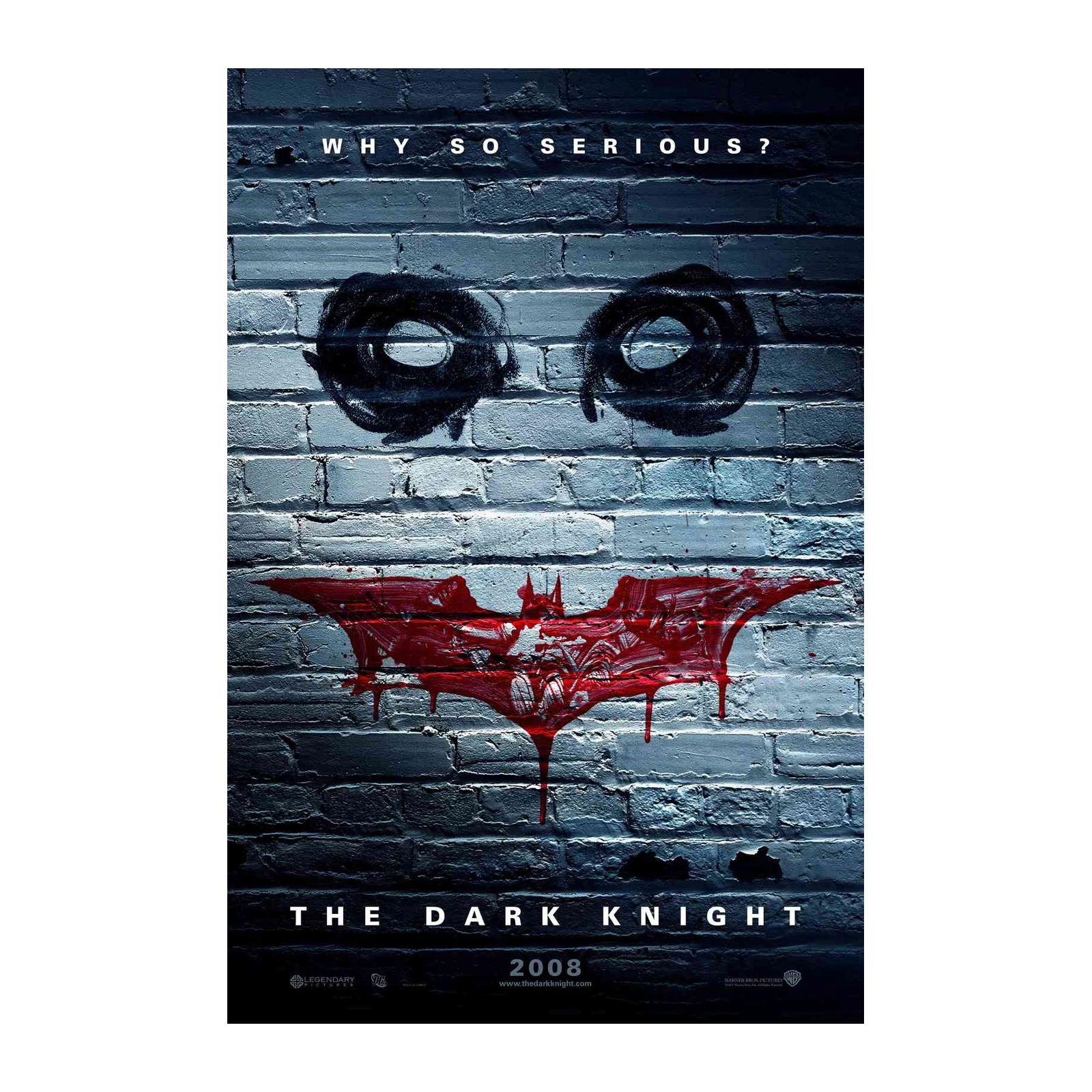 Joker "Why So Serious?" Bat Symbol Wall Art