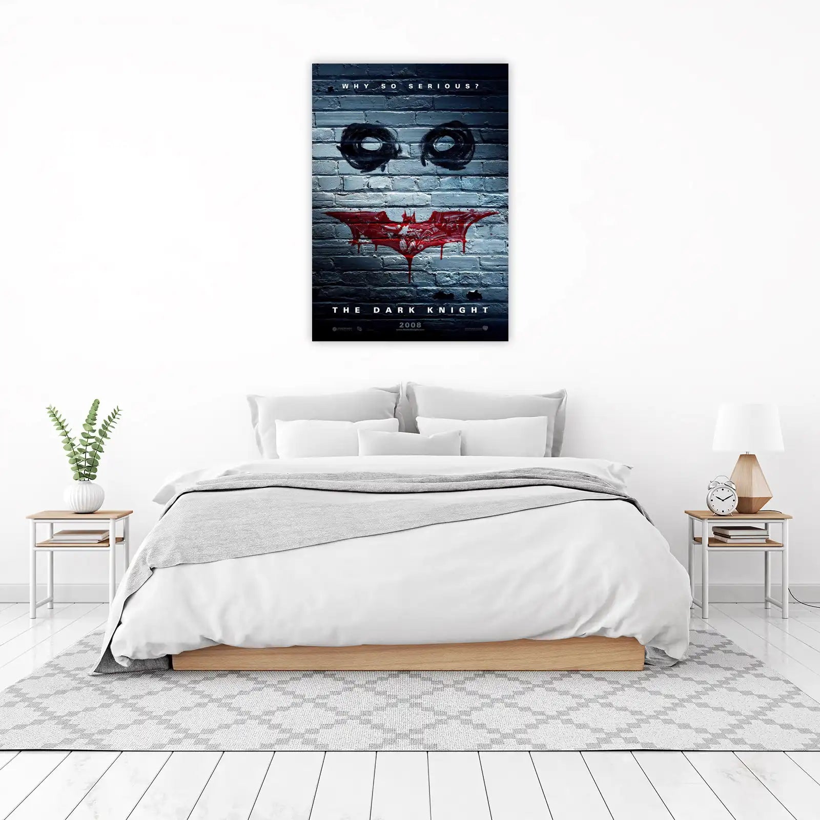 Joker "Why So Serious?" Bat Symbol Wall Art