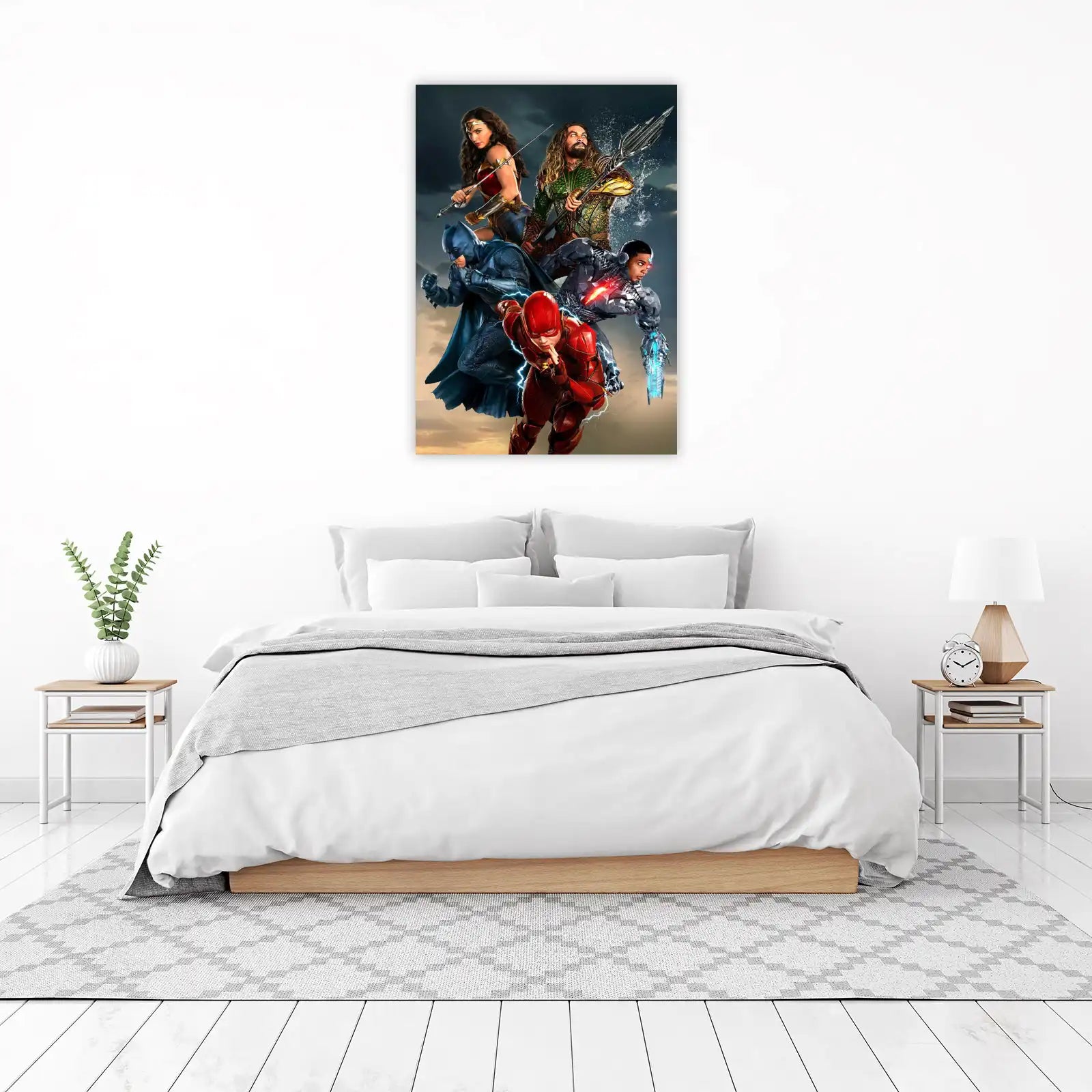 Justice League Heroes Collage Wall Art