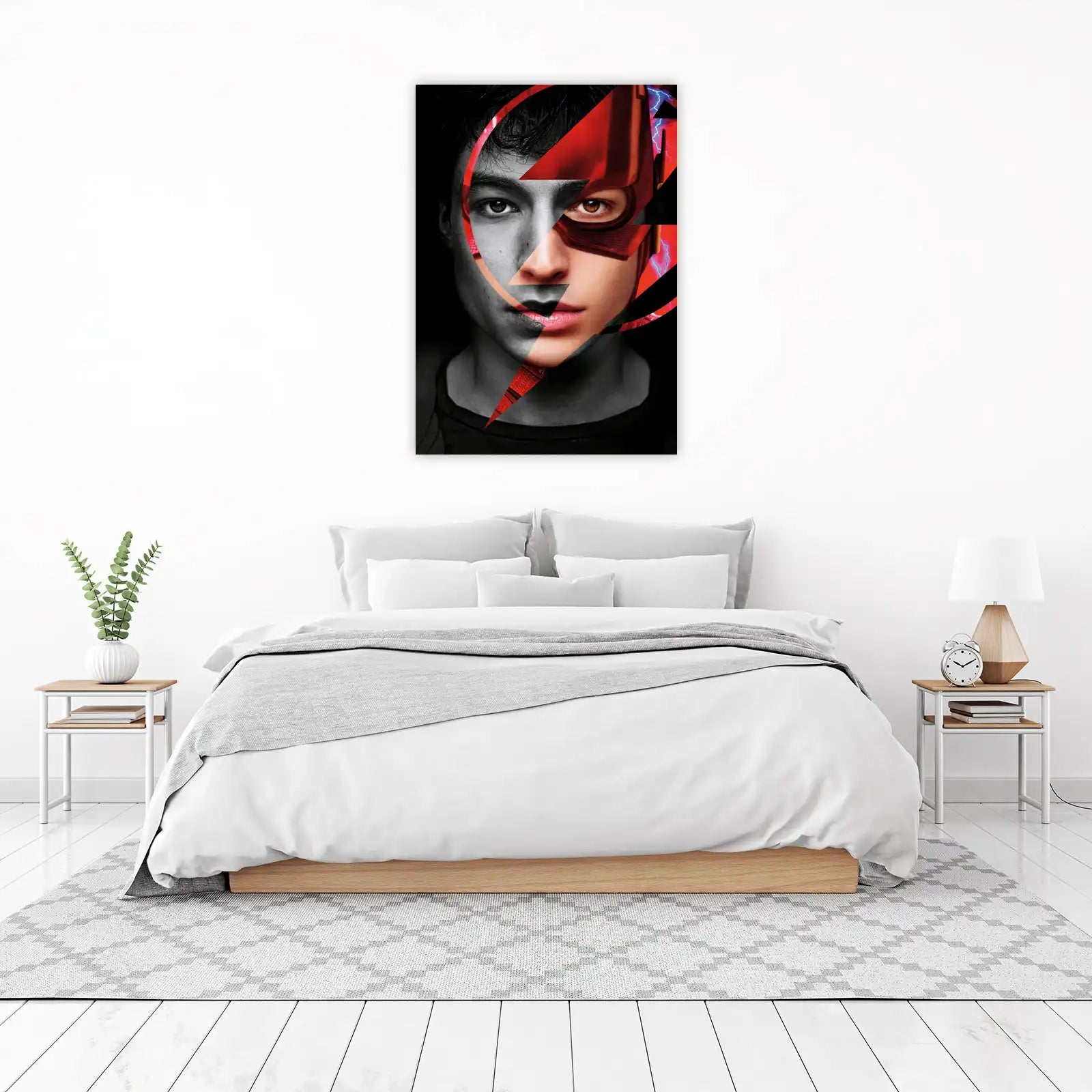 Dynamic Flash Lightning Bolt Wall Art