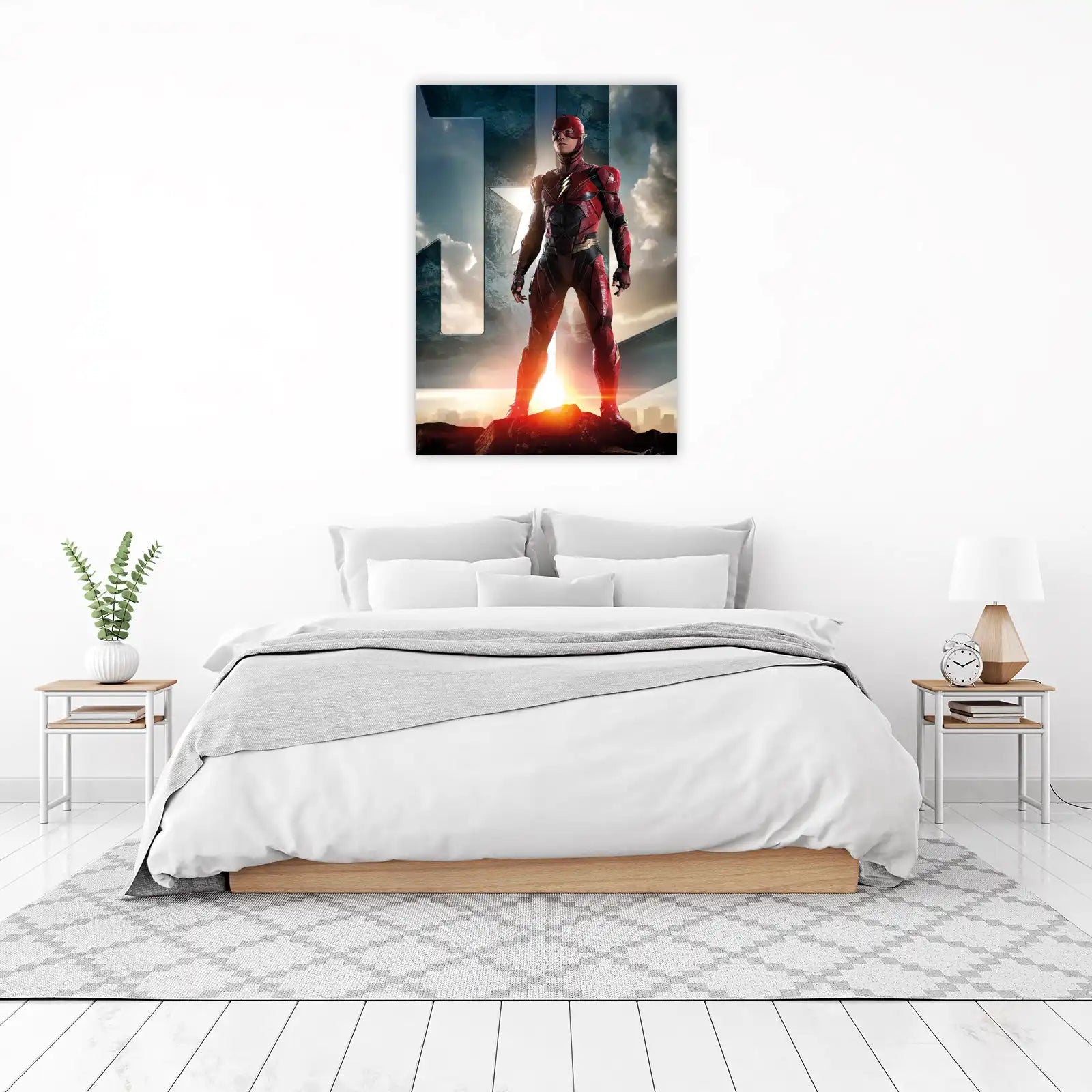 Flash 'Justice League' Superhero Red Suit Wall Art