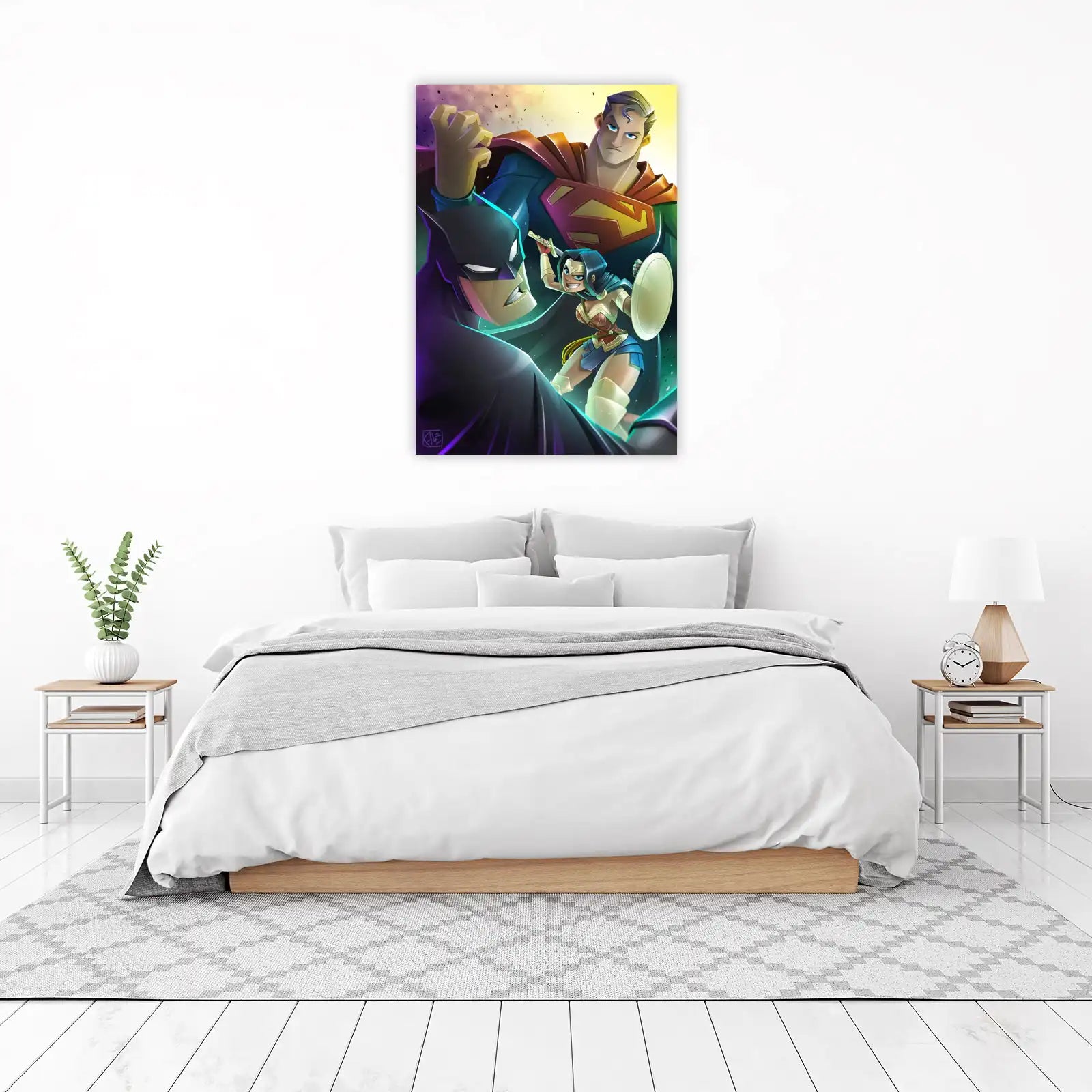 DC Heroes Dynamic Duo Batman & Superman Wall Art
