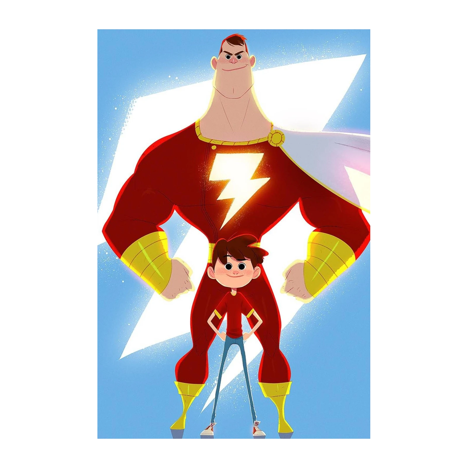 Shazam & Billy Batson Heroic Duo Wall Art