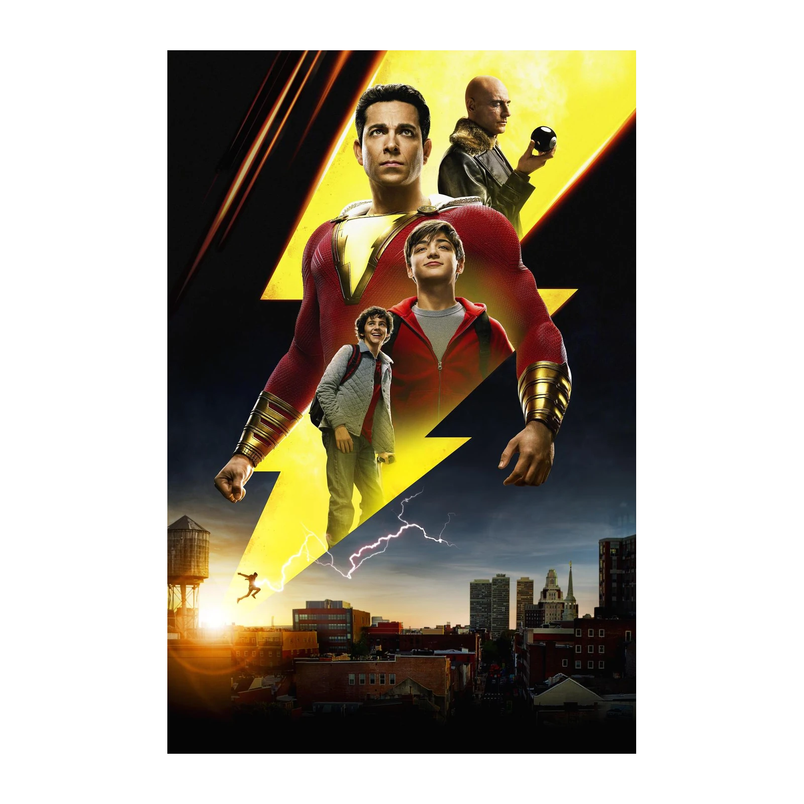 Shazam! Superhero Lightning Wall Art