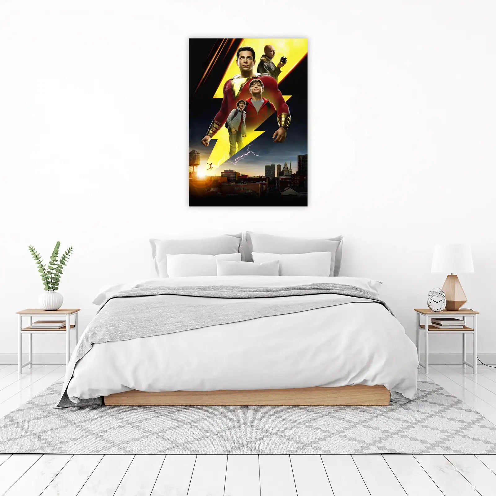 Shazam! Superhero Lightning Wall Art