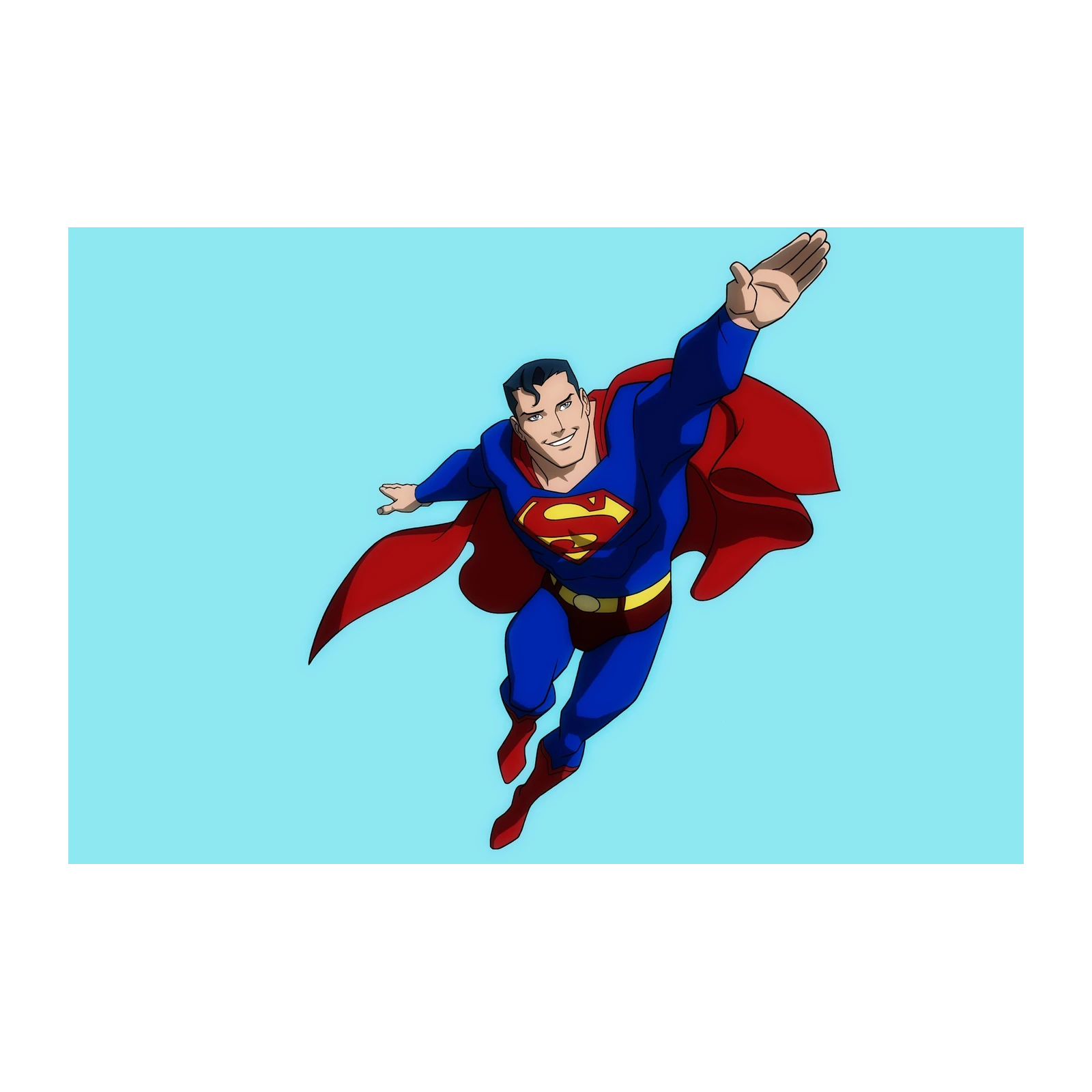 Iconic Superman Flying Wall Art