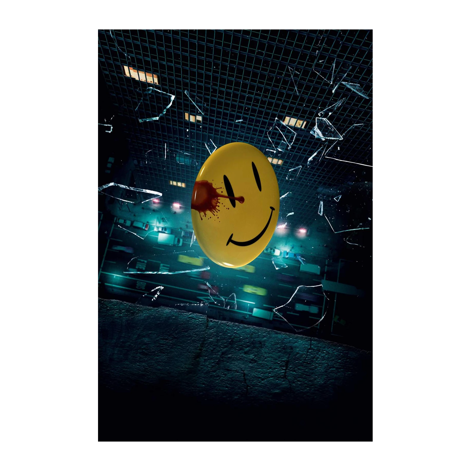 Smiley Face Blood Splatter Wall Art
