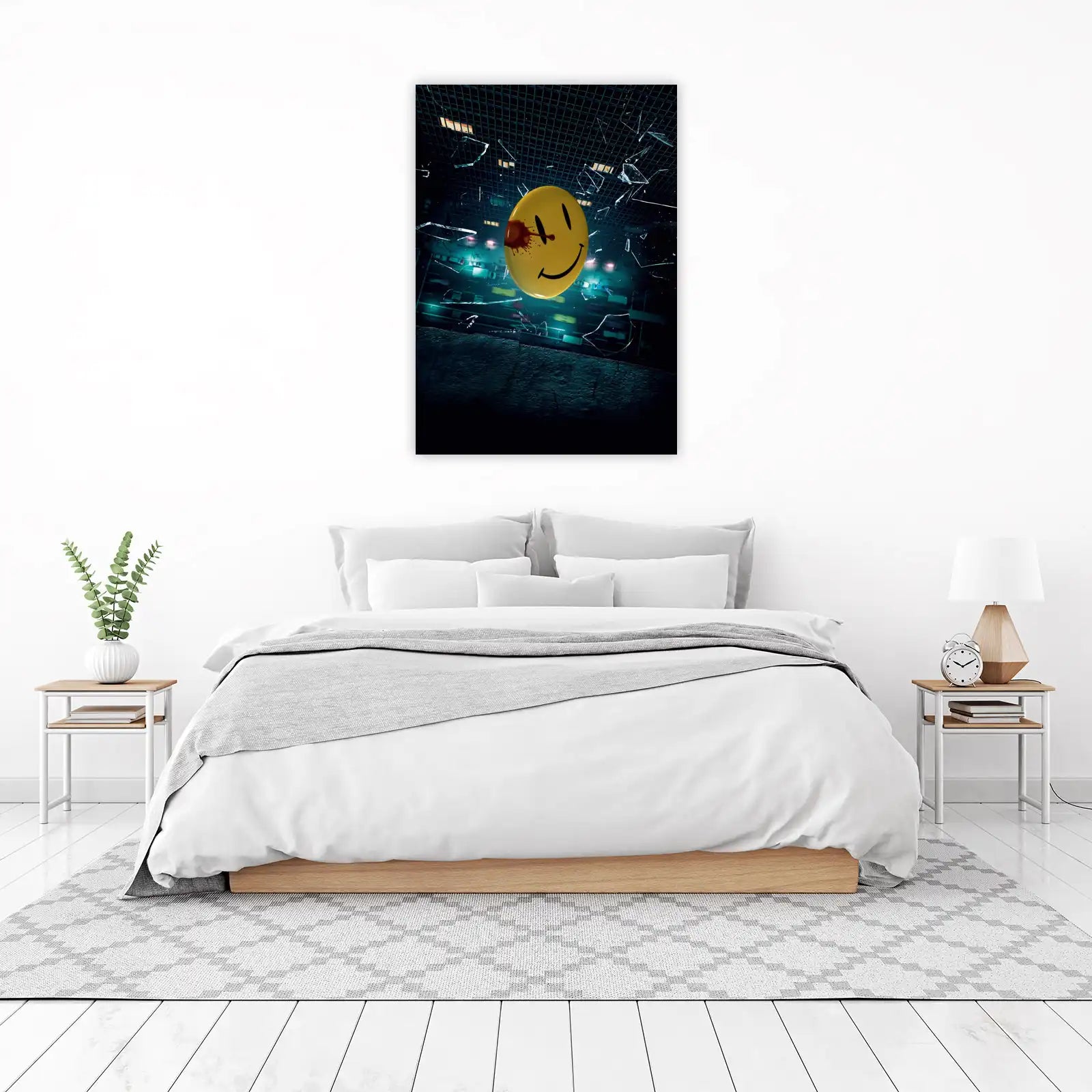 Smiley Face Blood Splatter Wall Art
