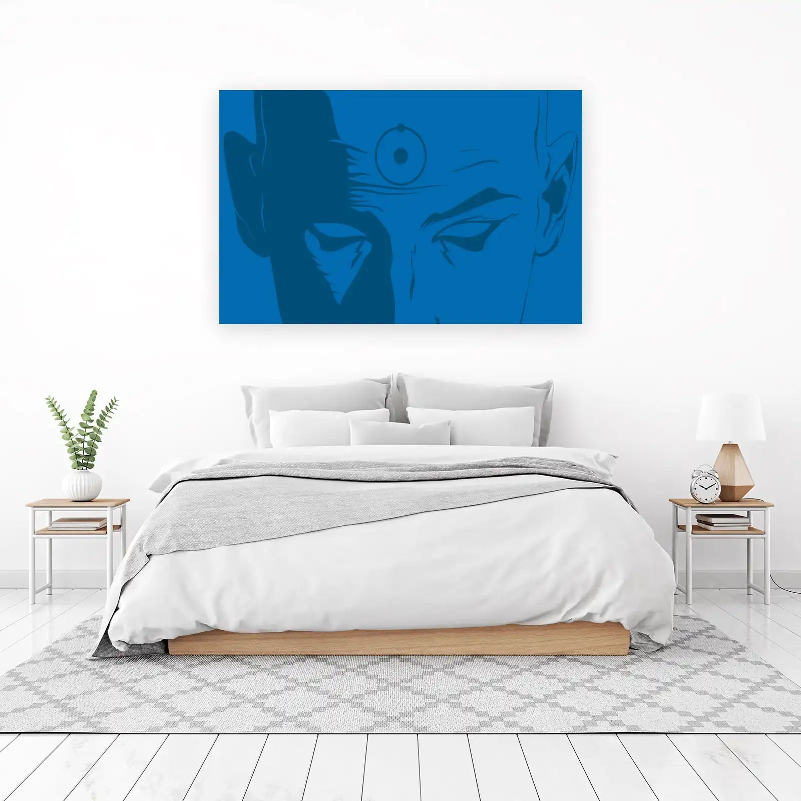 Minimalist Dr. Manhattan Blue Eyes Wall Art