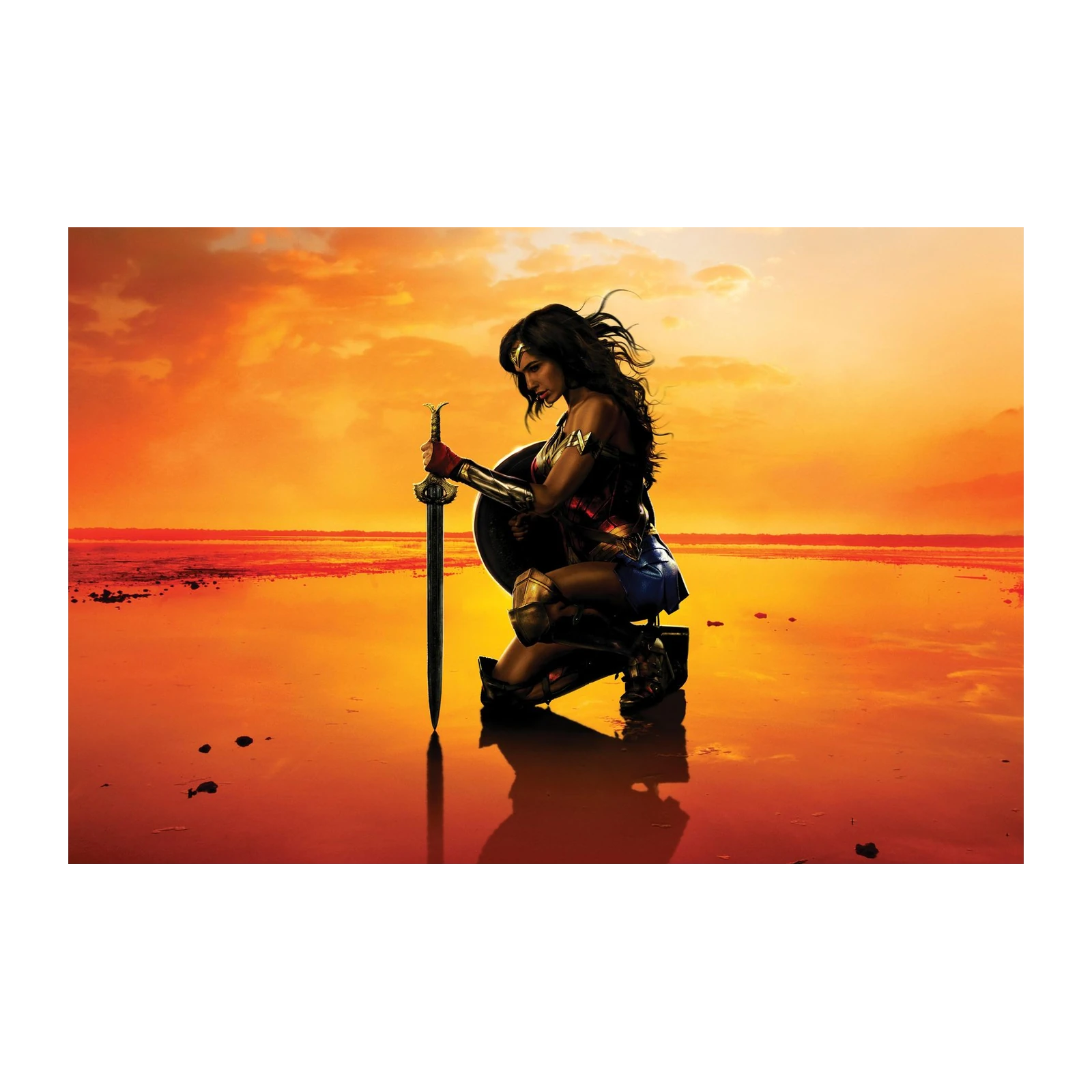Wonder Woman Epic Sunset Wall Art