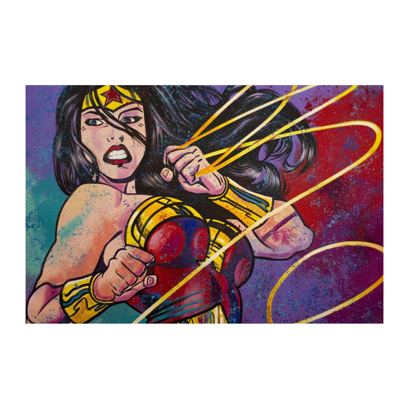 Dynamic Wonder Woman Pop Art Wall Art