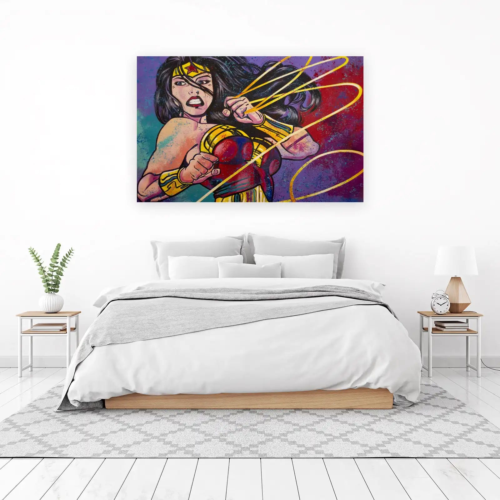 Dynamic Wonder Woman Pop Art Wall Art