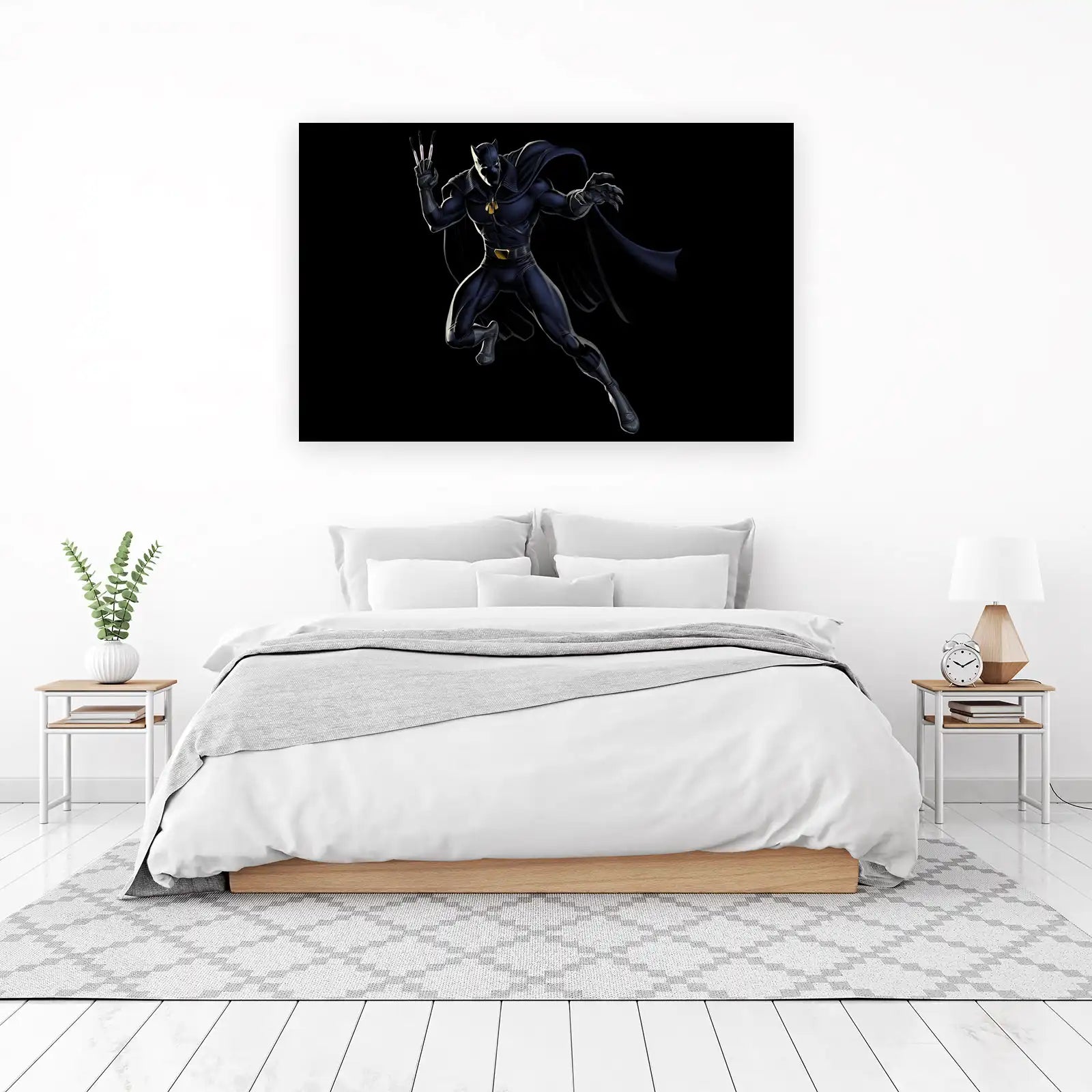 Black Panther Action Pose Wall Art
