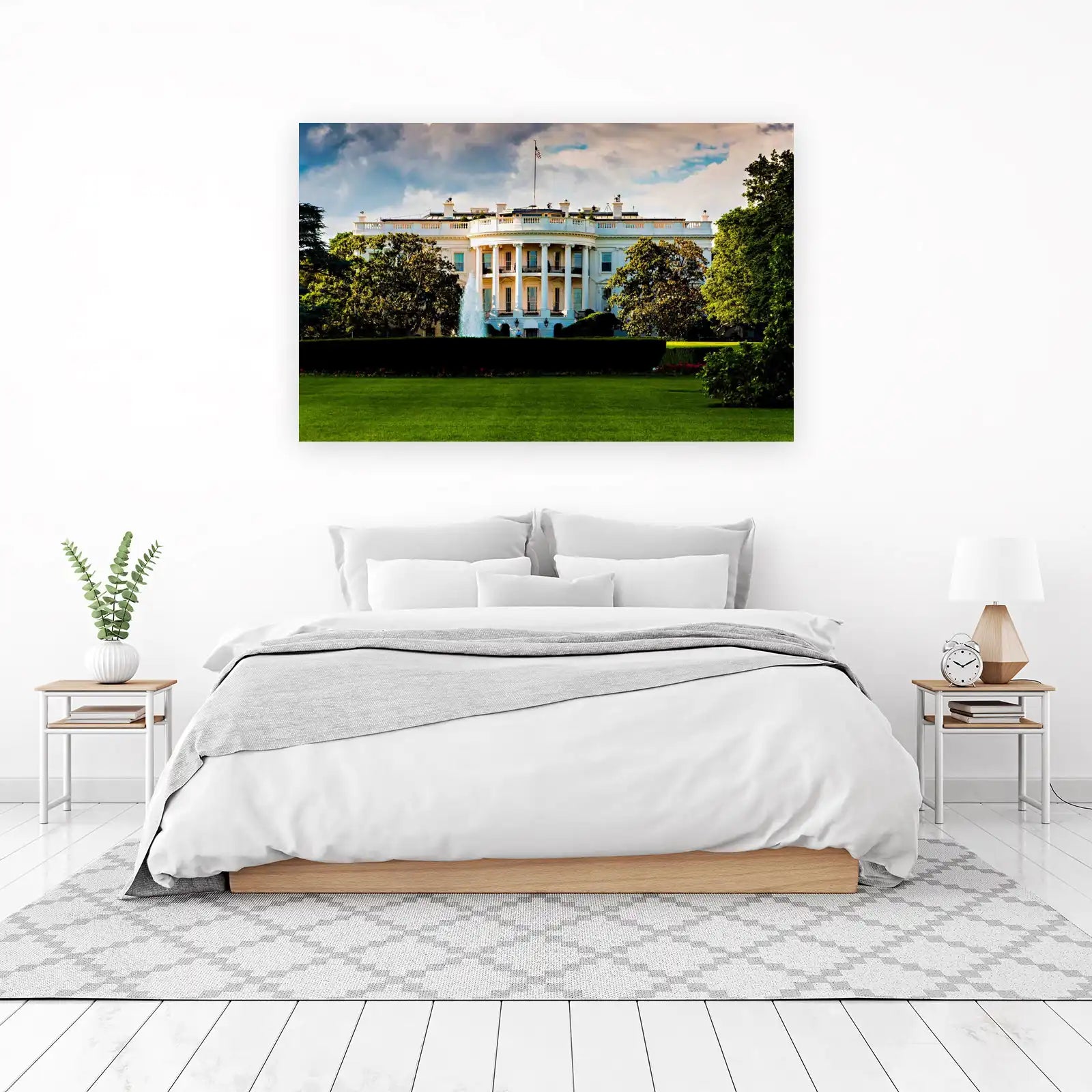 Iconic White House Lawn Wall Art
