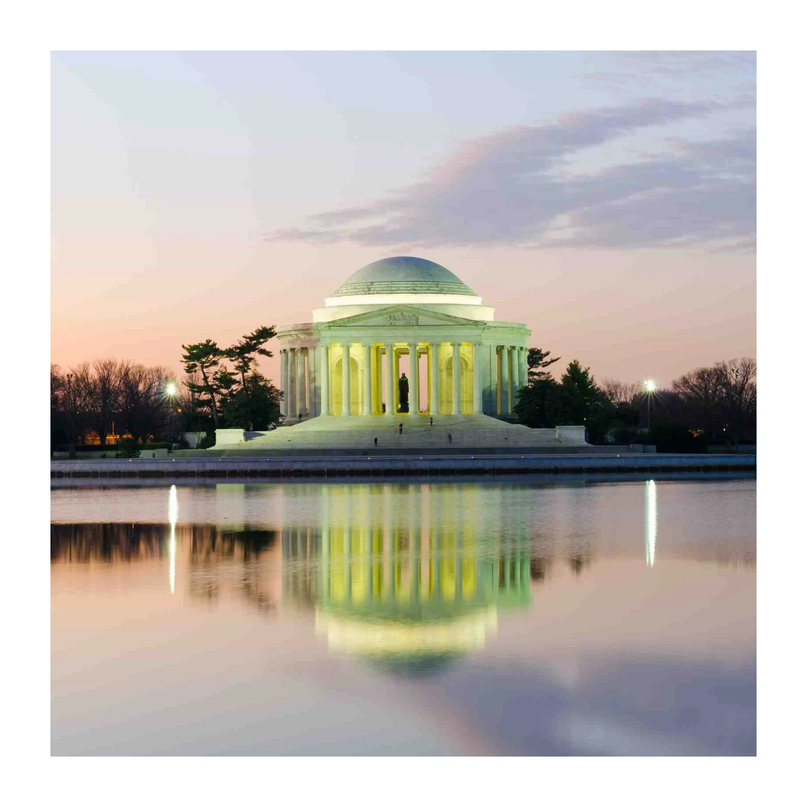 Thomas Jefferson Memorial at Dusk Wall Art