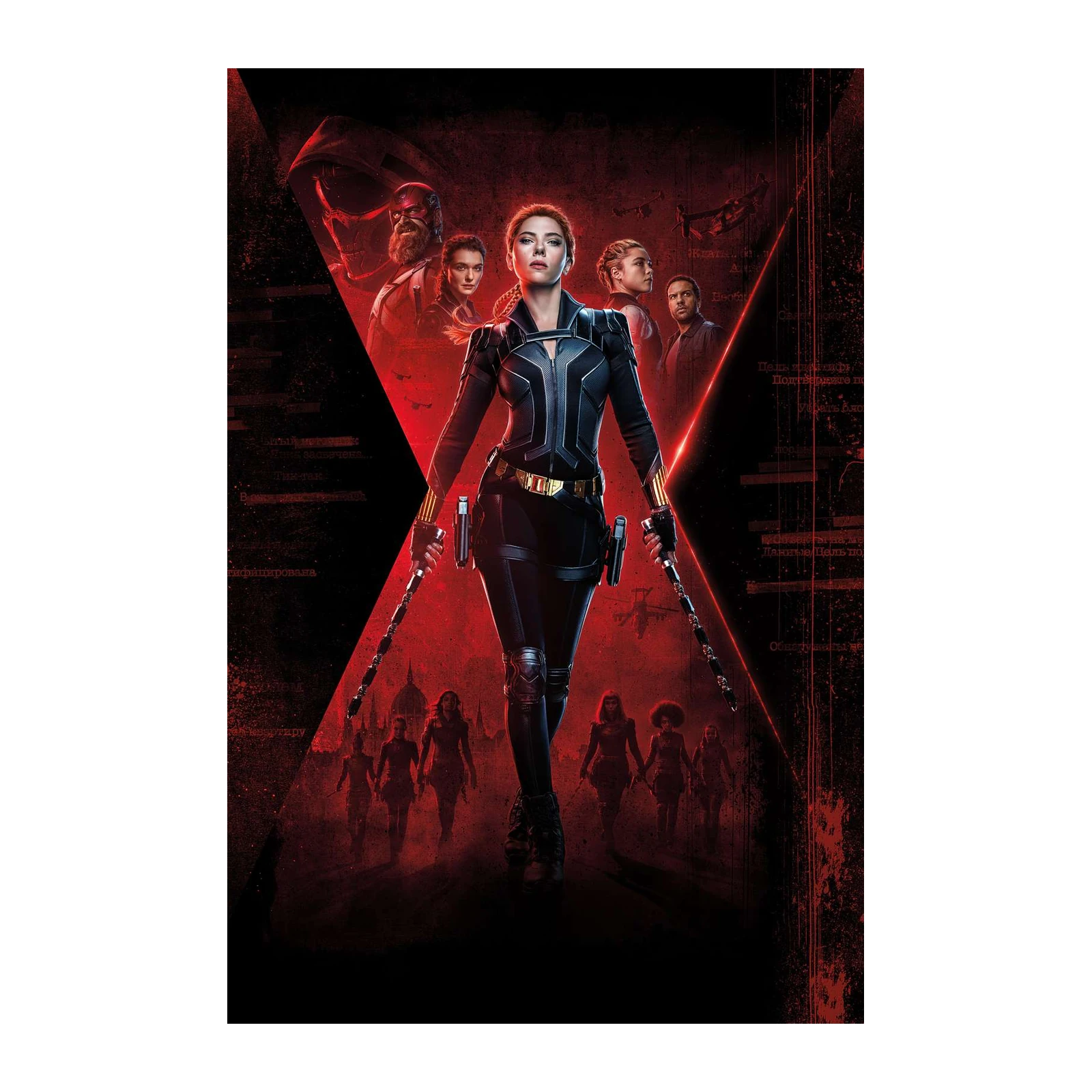 Black Widow Action Poster Wall Art