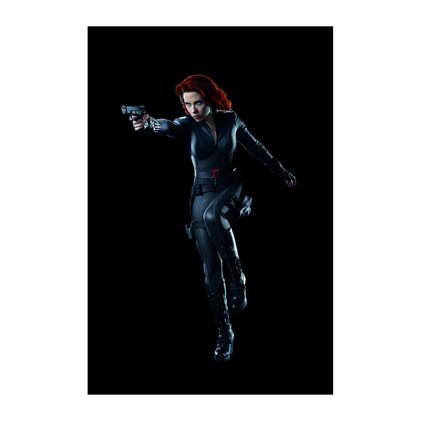 Black Widow Action Pose Wall Art