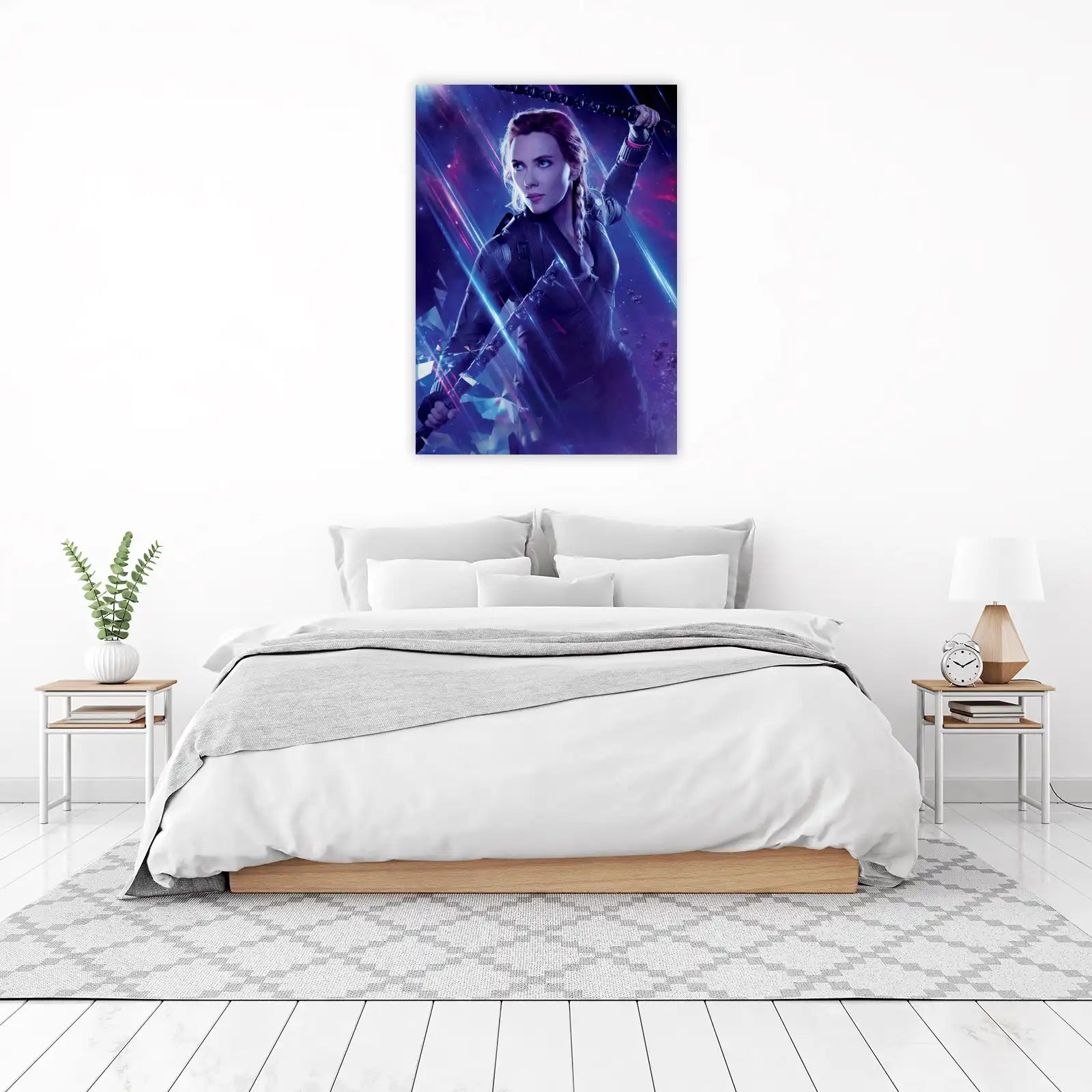 Black Widow Action Pose Wall Art