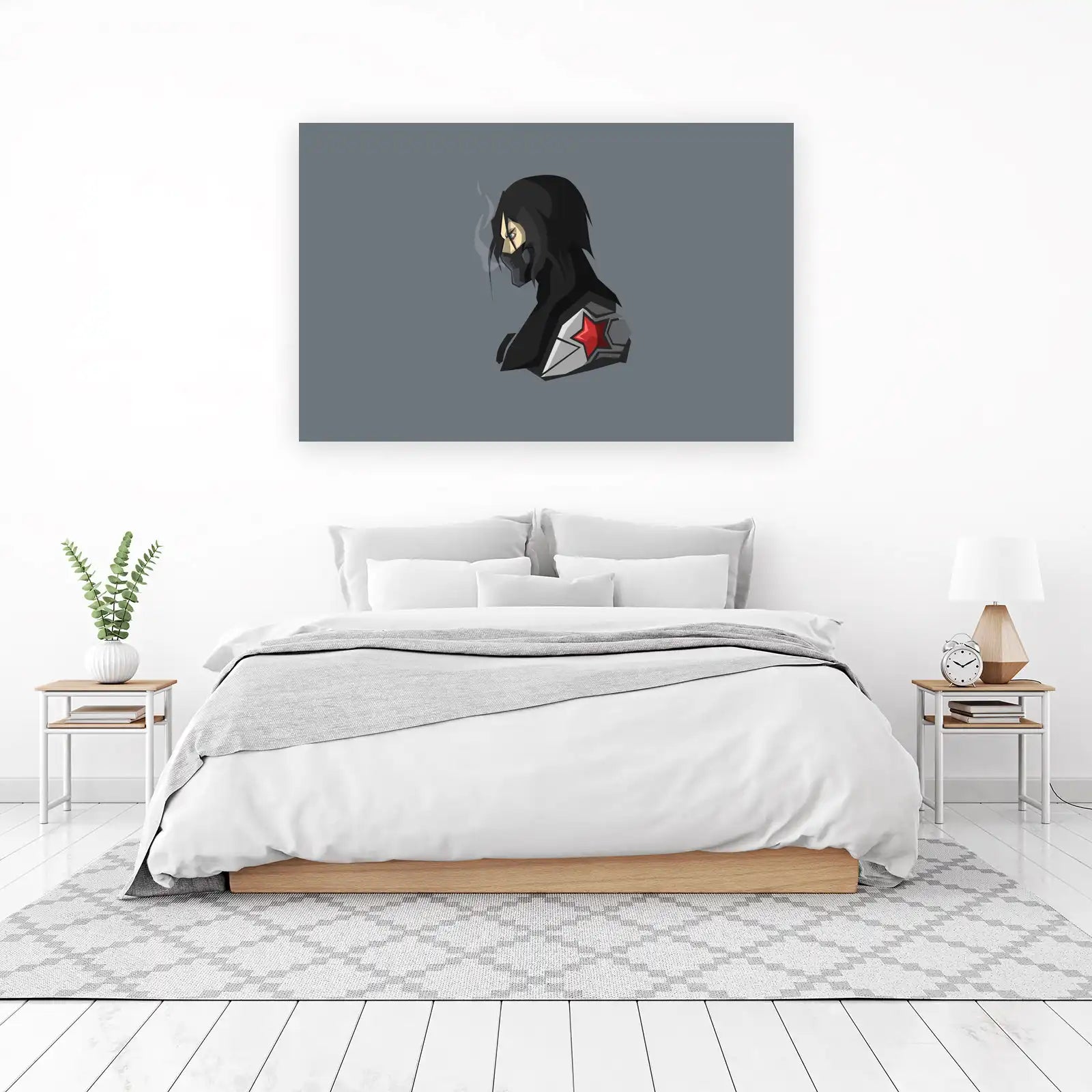 Winter Soldier Minimalist Comic Wall Art