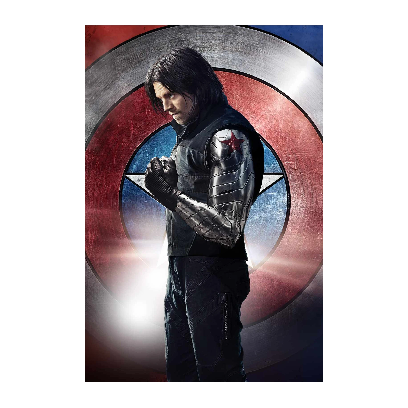 Winter Soldier Action Pose Wall Art