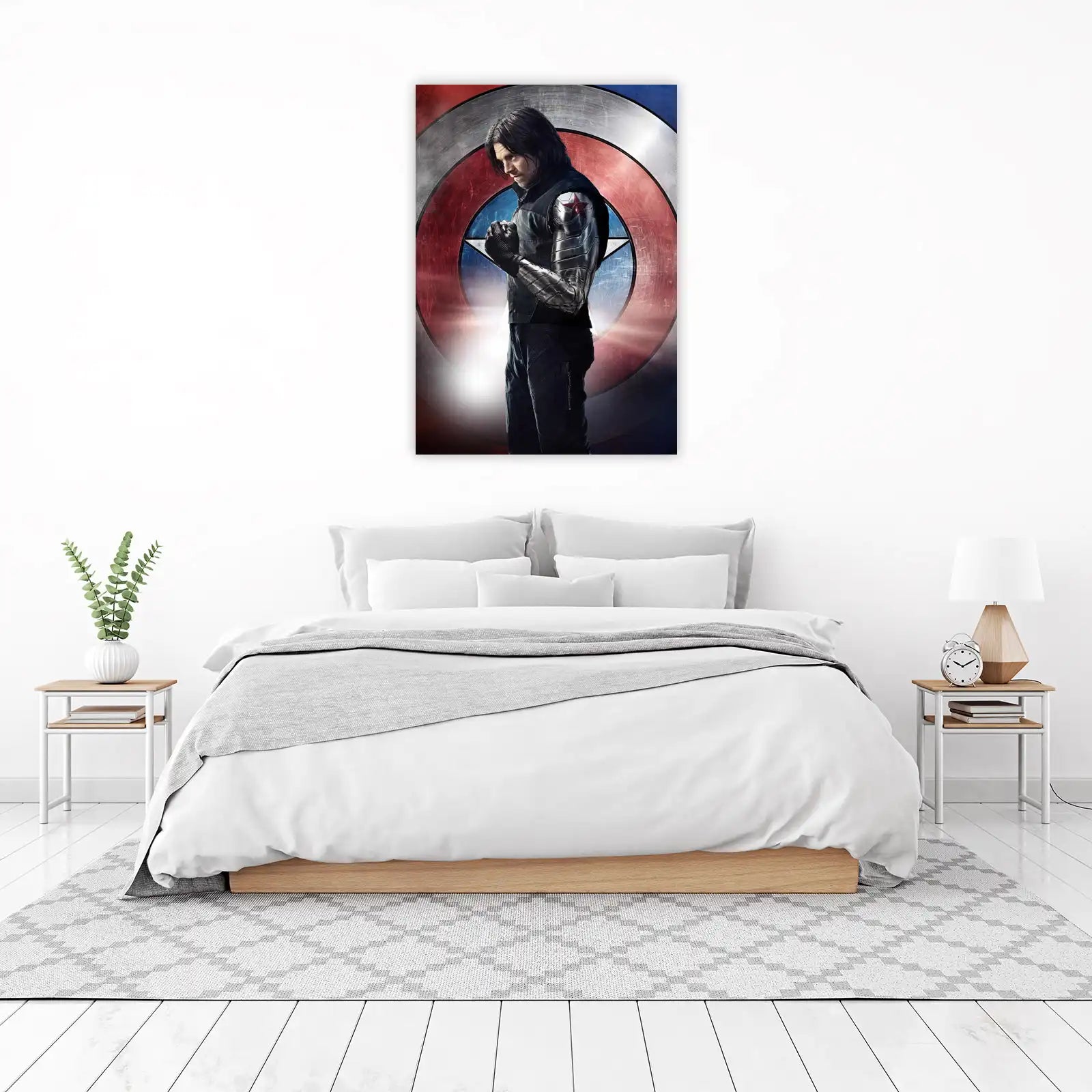 Winter Soldier Action Pose Wall Art