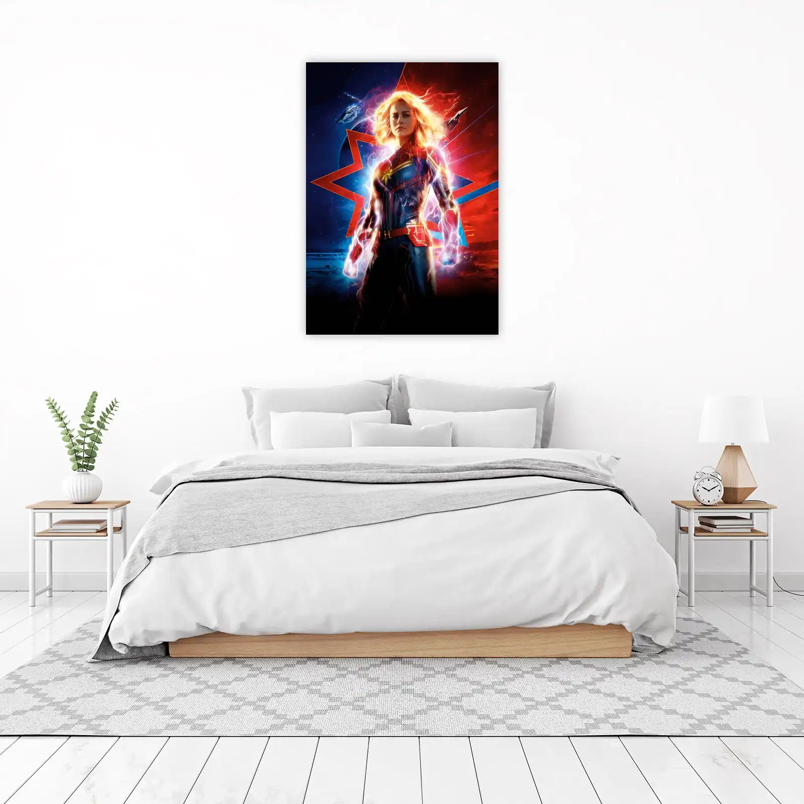Captain Marvel Heroic Power Wall Art