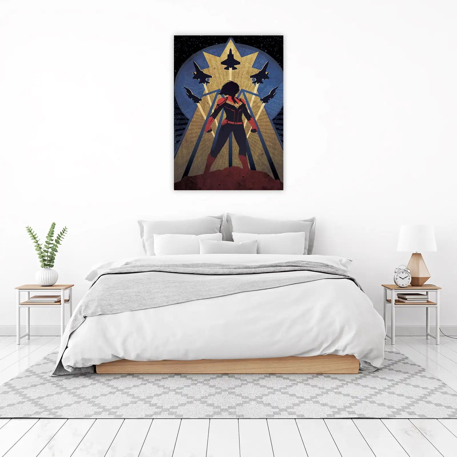 Superhero Jet Fighter Wall Art