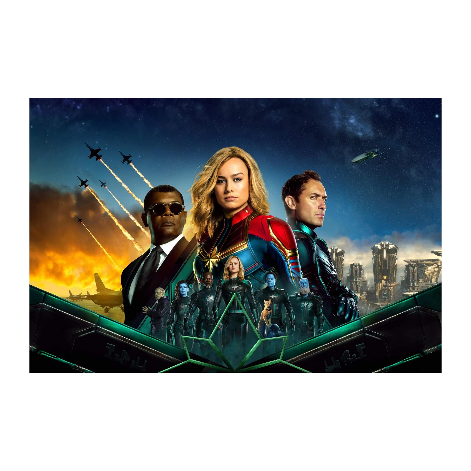 Captain Marvel Movie Poster Wall Art