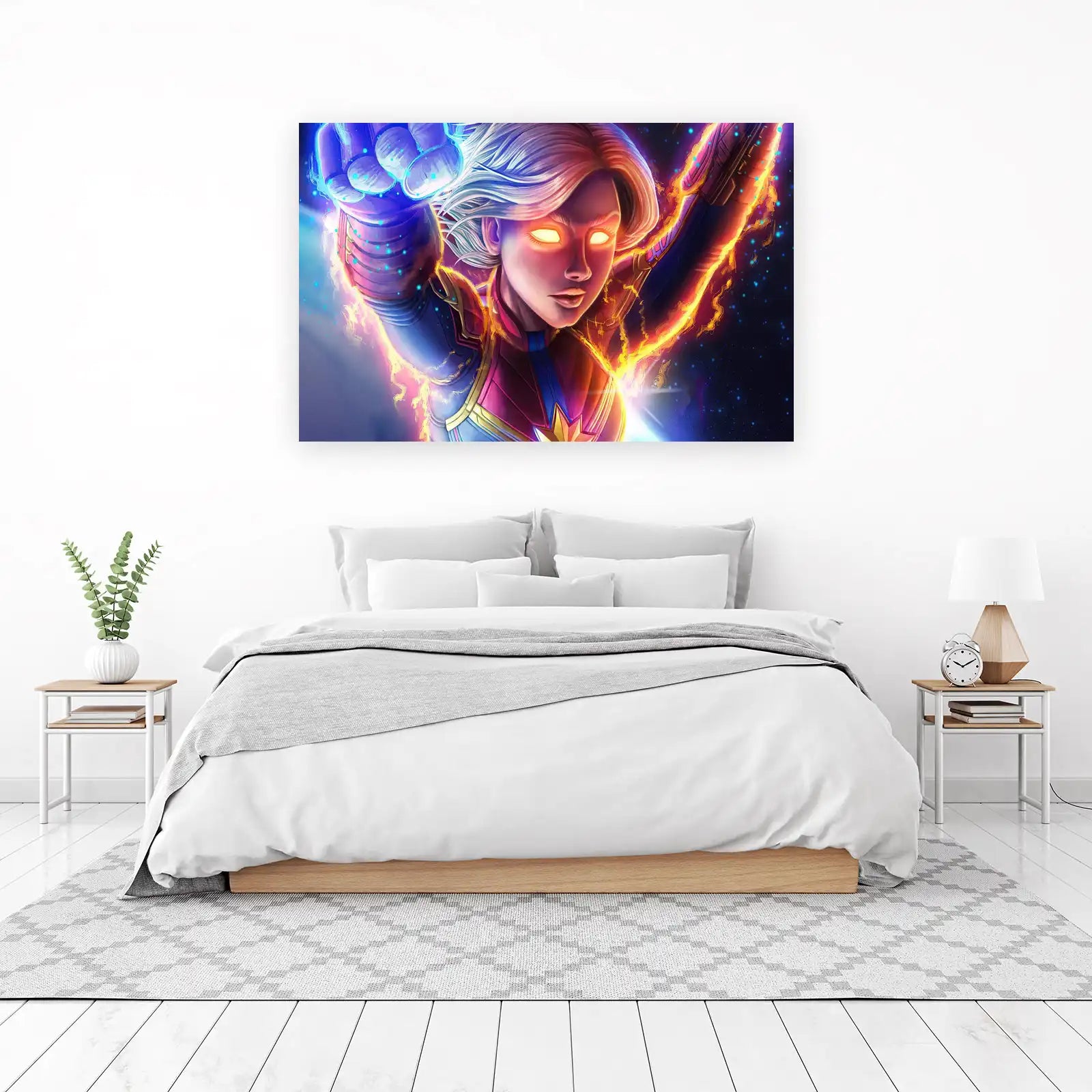 Epic Captain Marvel Cosmic Power Wall Art