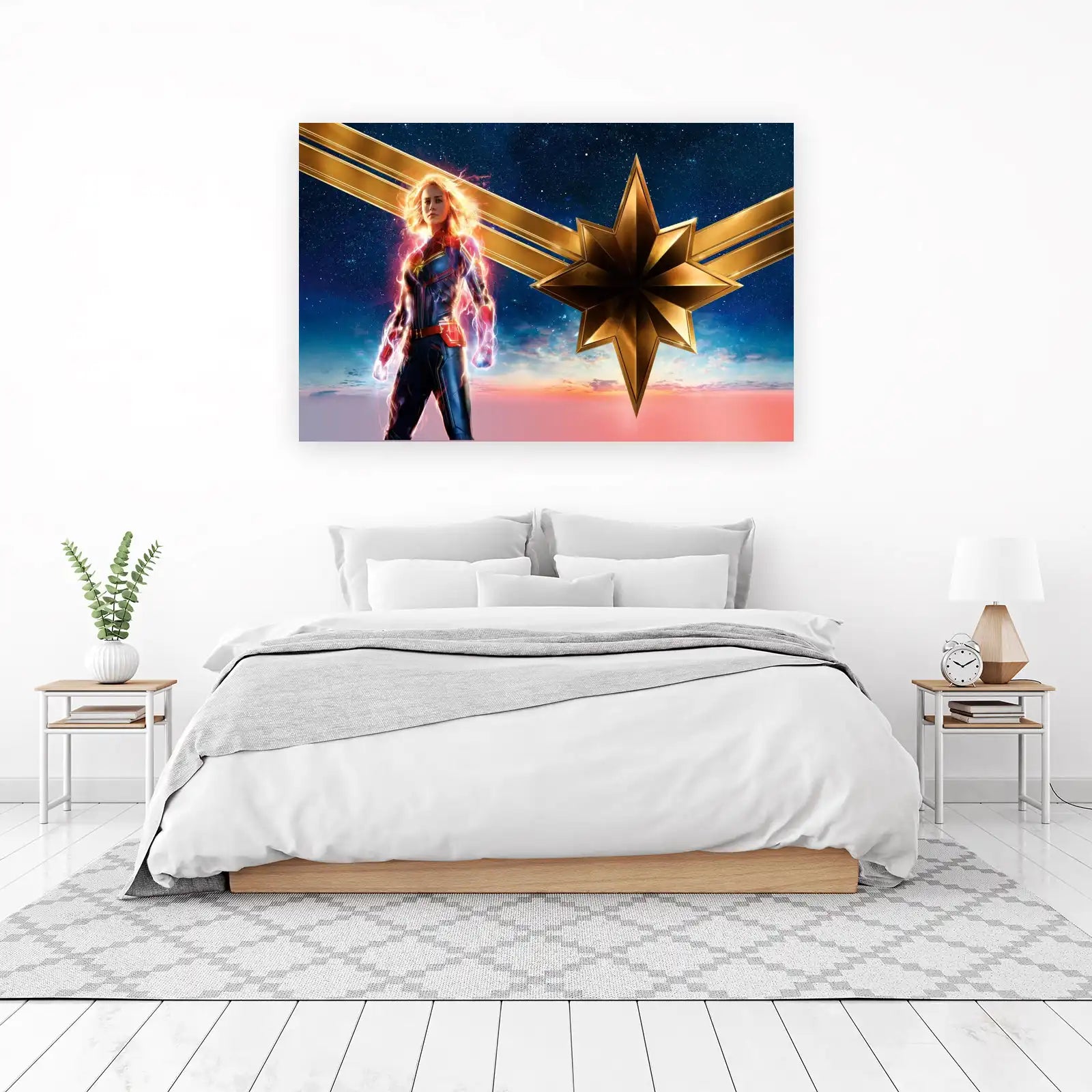 Captain Marvel Cosmic Power Wall Art
