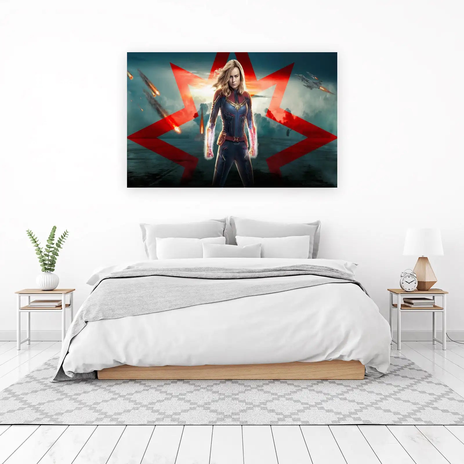 Captain Marvel Cosmic Power Wall Art