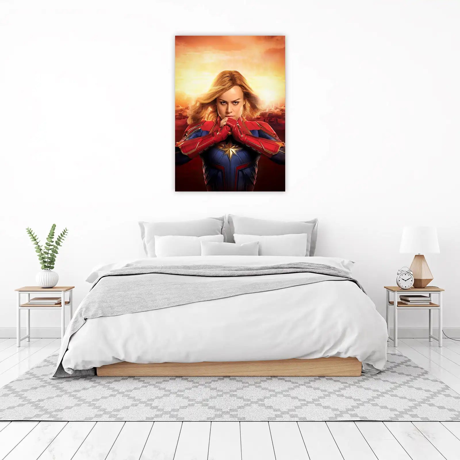 Captain Marvel Fierce Stance Wall Art