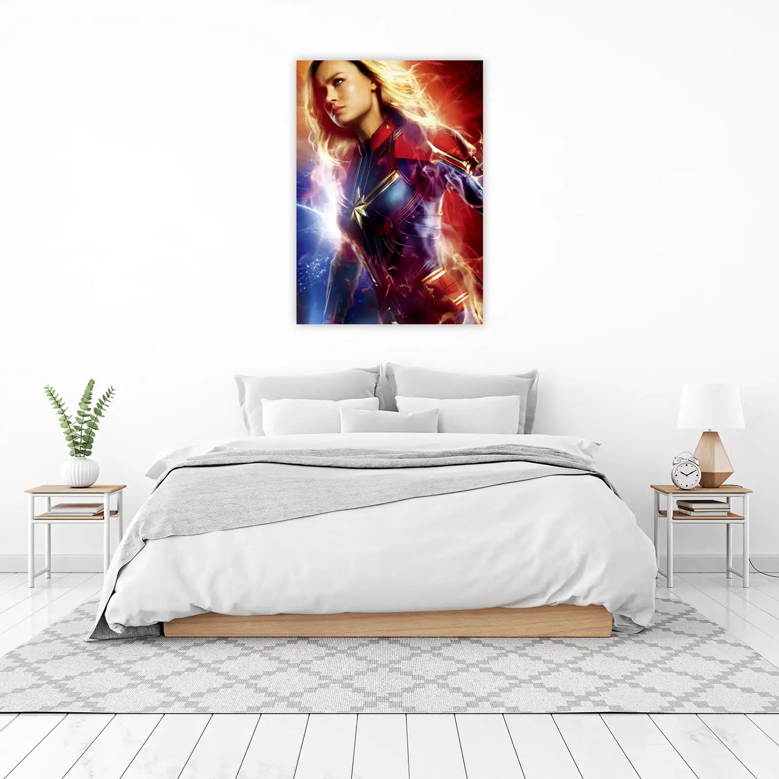 Captain Marvel Cosmic Power Wall Art