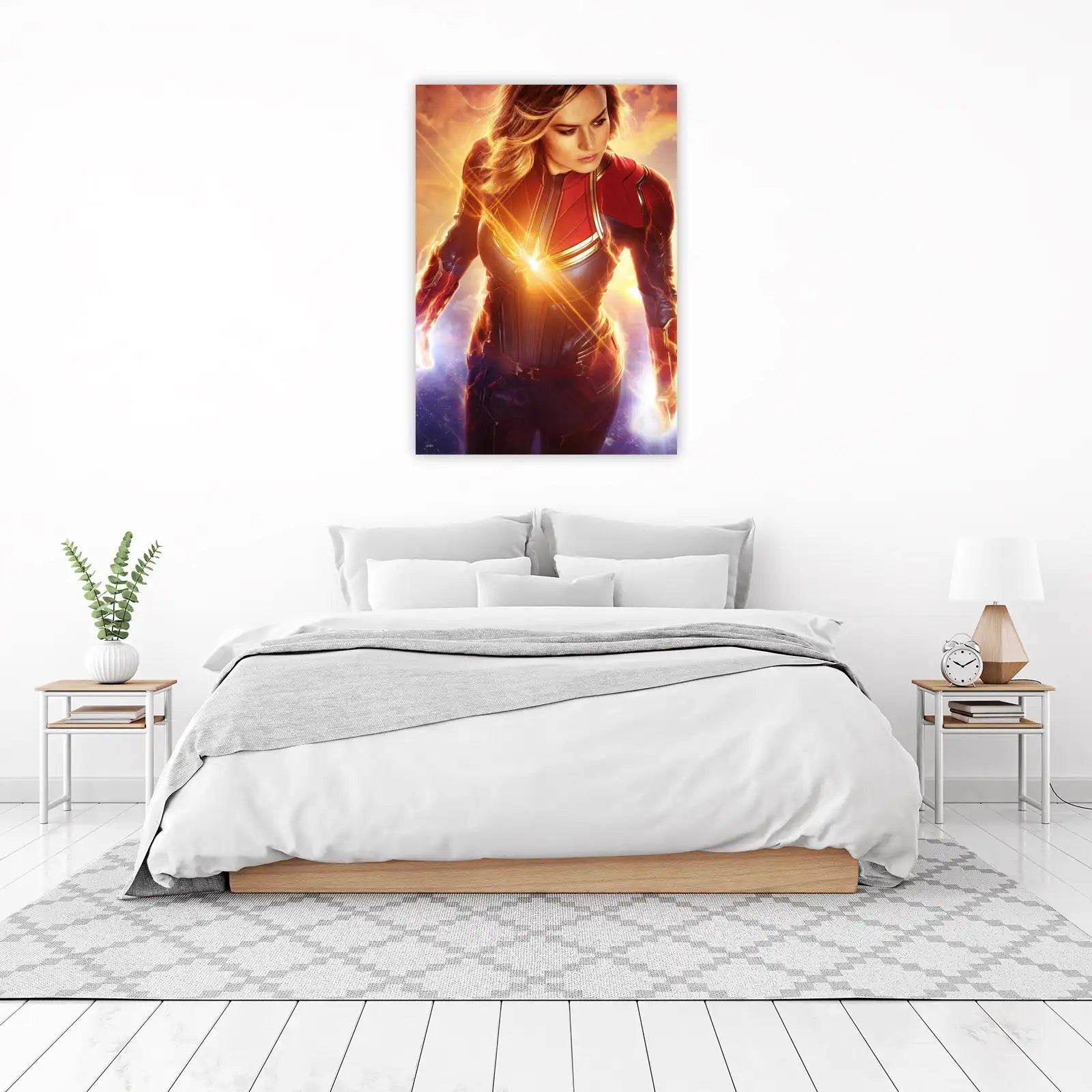 Captain Marvel Cosmic Power Wall Art