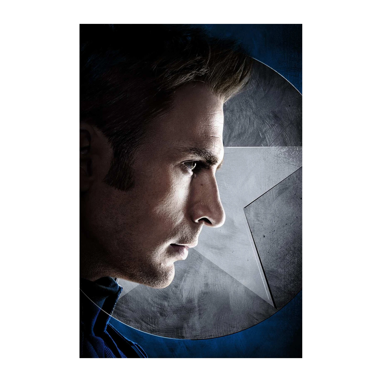 Captain America Determined Profile Wall Art