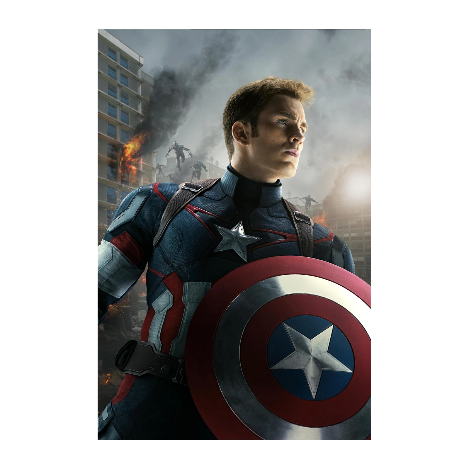 Captain America Heroic Stance Wall Art