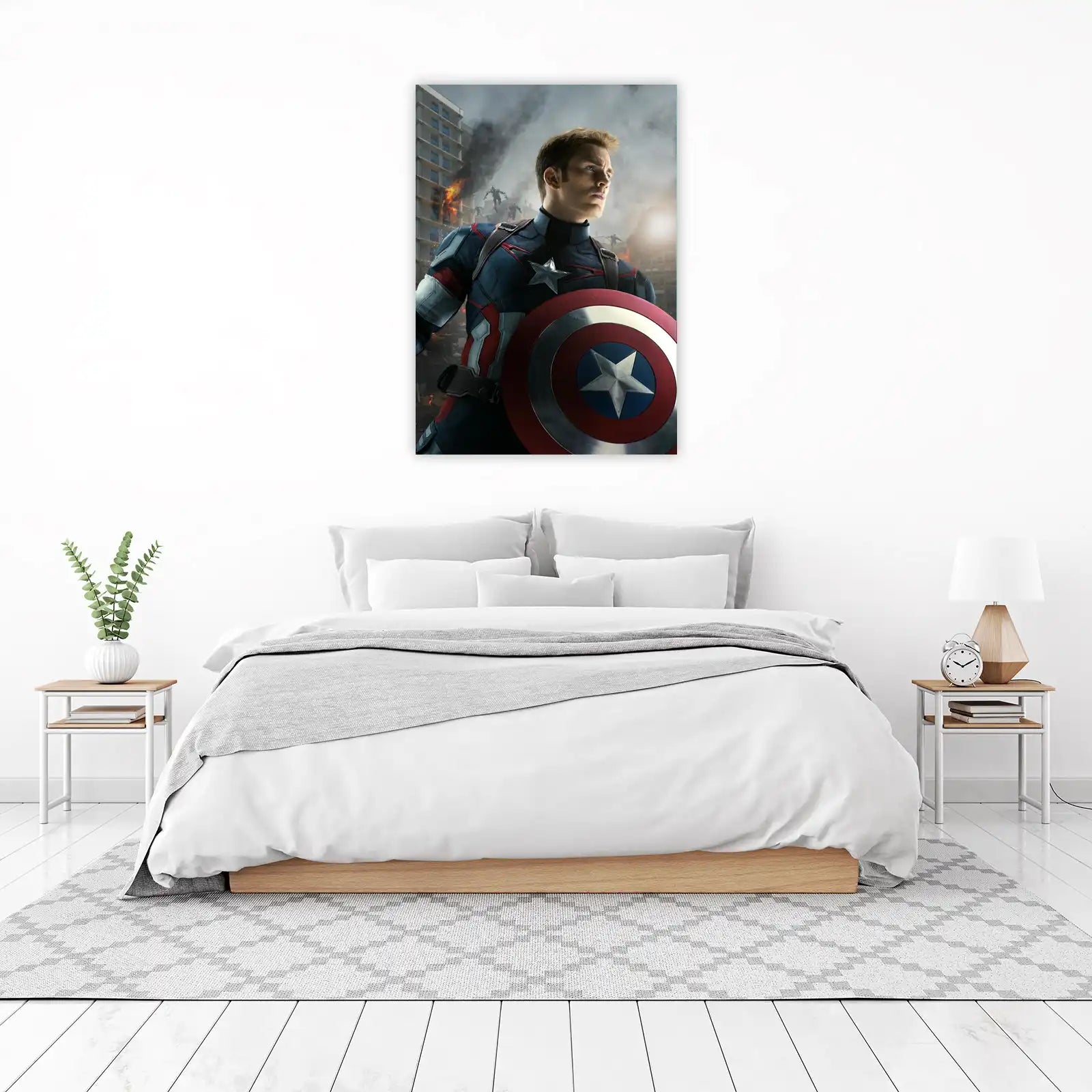 Captain America Heroic Stance Wall Art