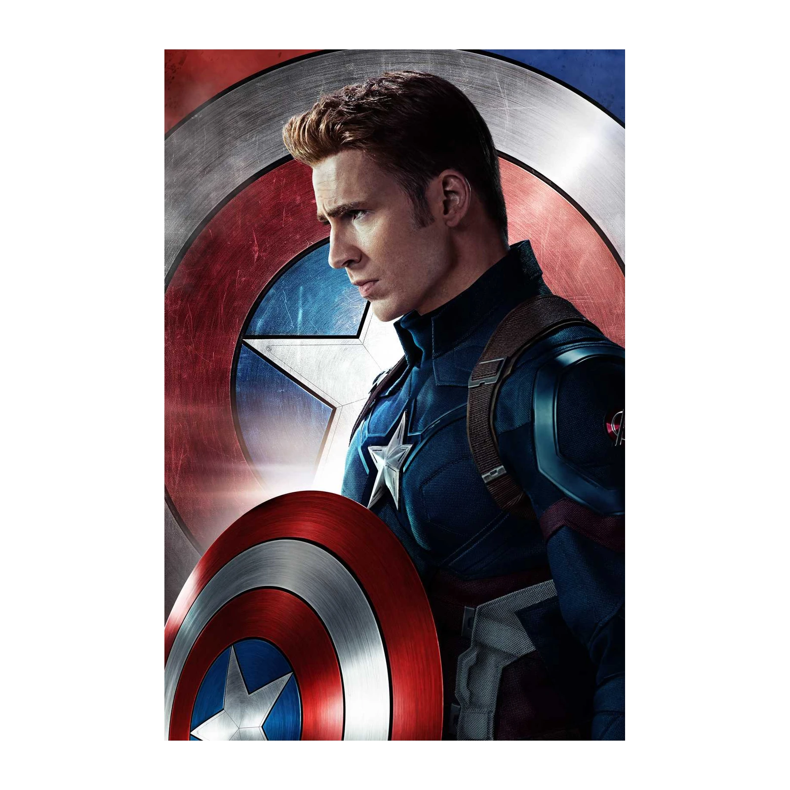 Captain America Heroic Pose Wall Art
