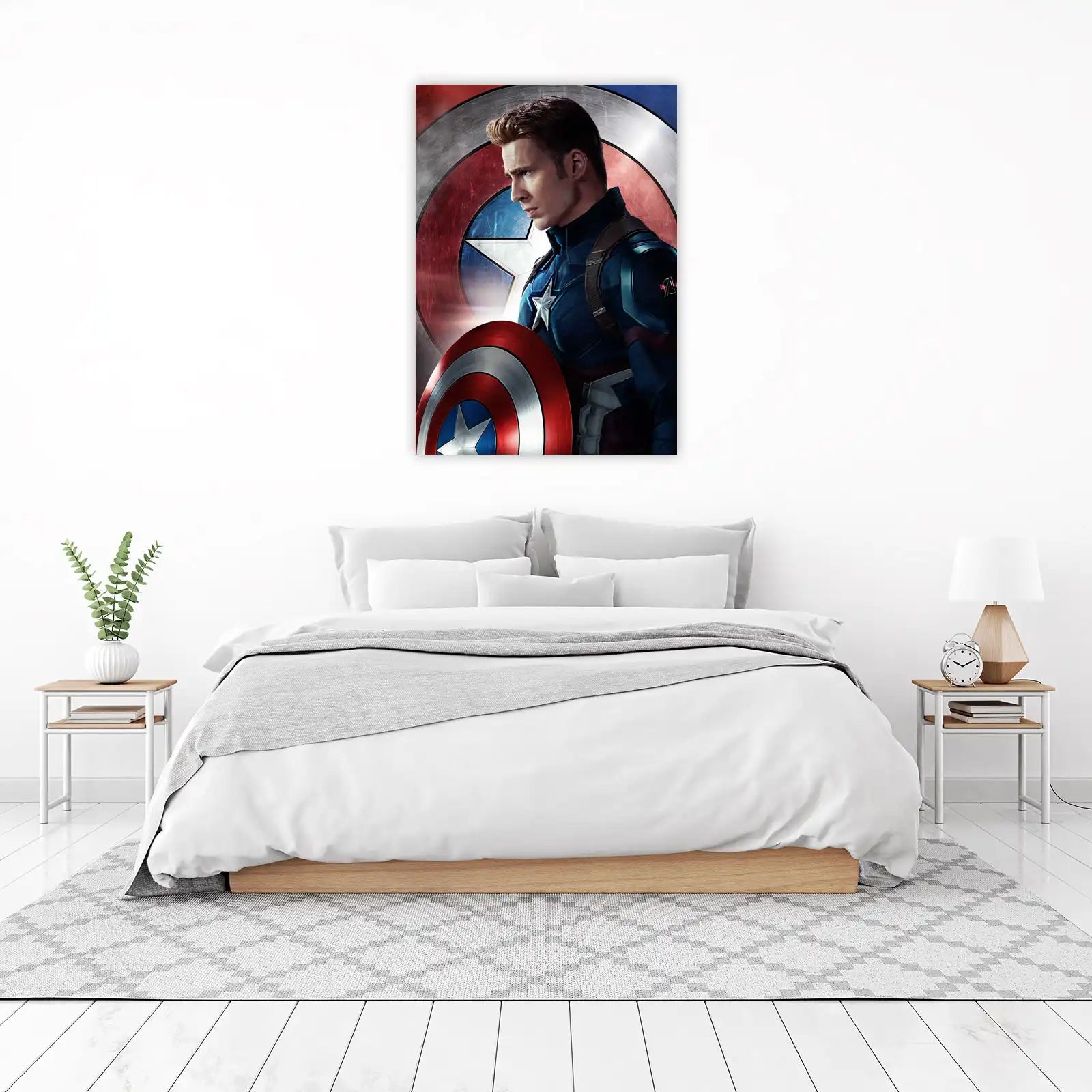 Captain America Heroic Pose Wall Art
