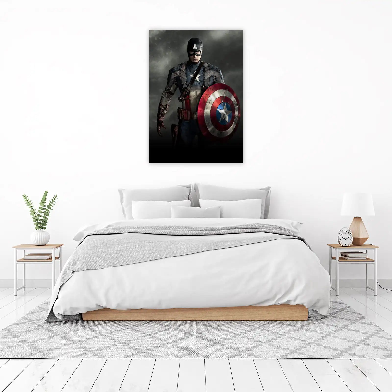 Captain America Shield Hero Wall Art