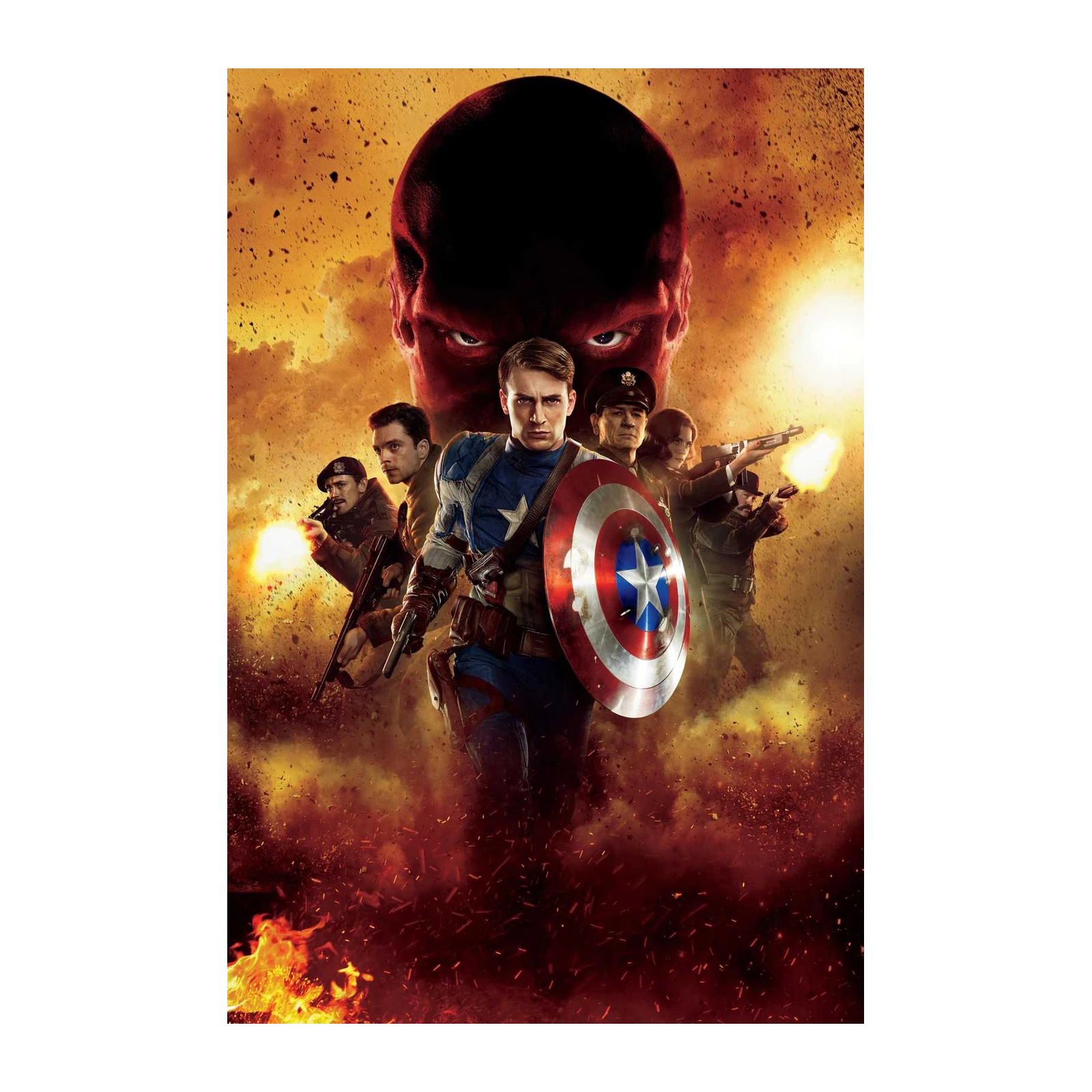 Captain America vs. Red Skull Wall Art