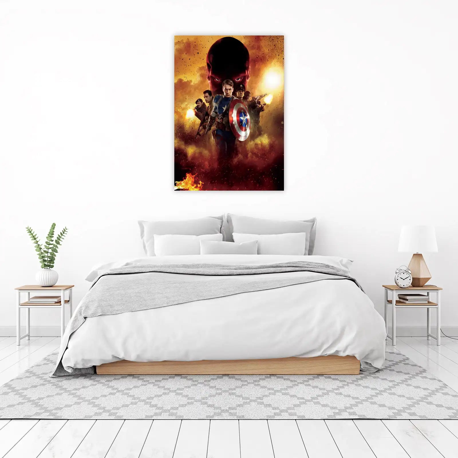 Captain America vs. Red Skull Wall Art