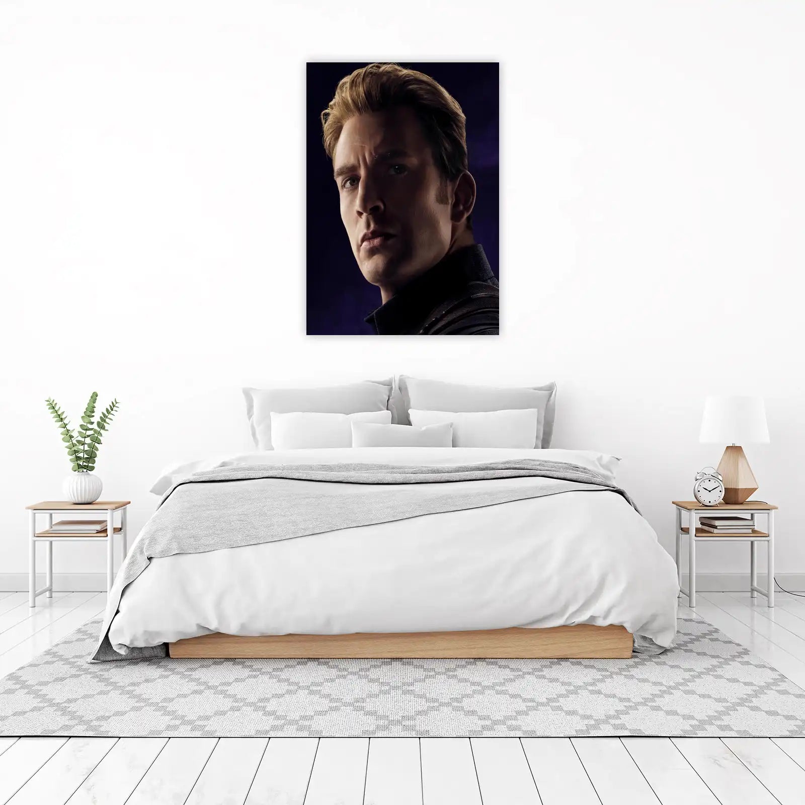 Captain America Intense Portrait Wall Art