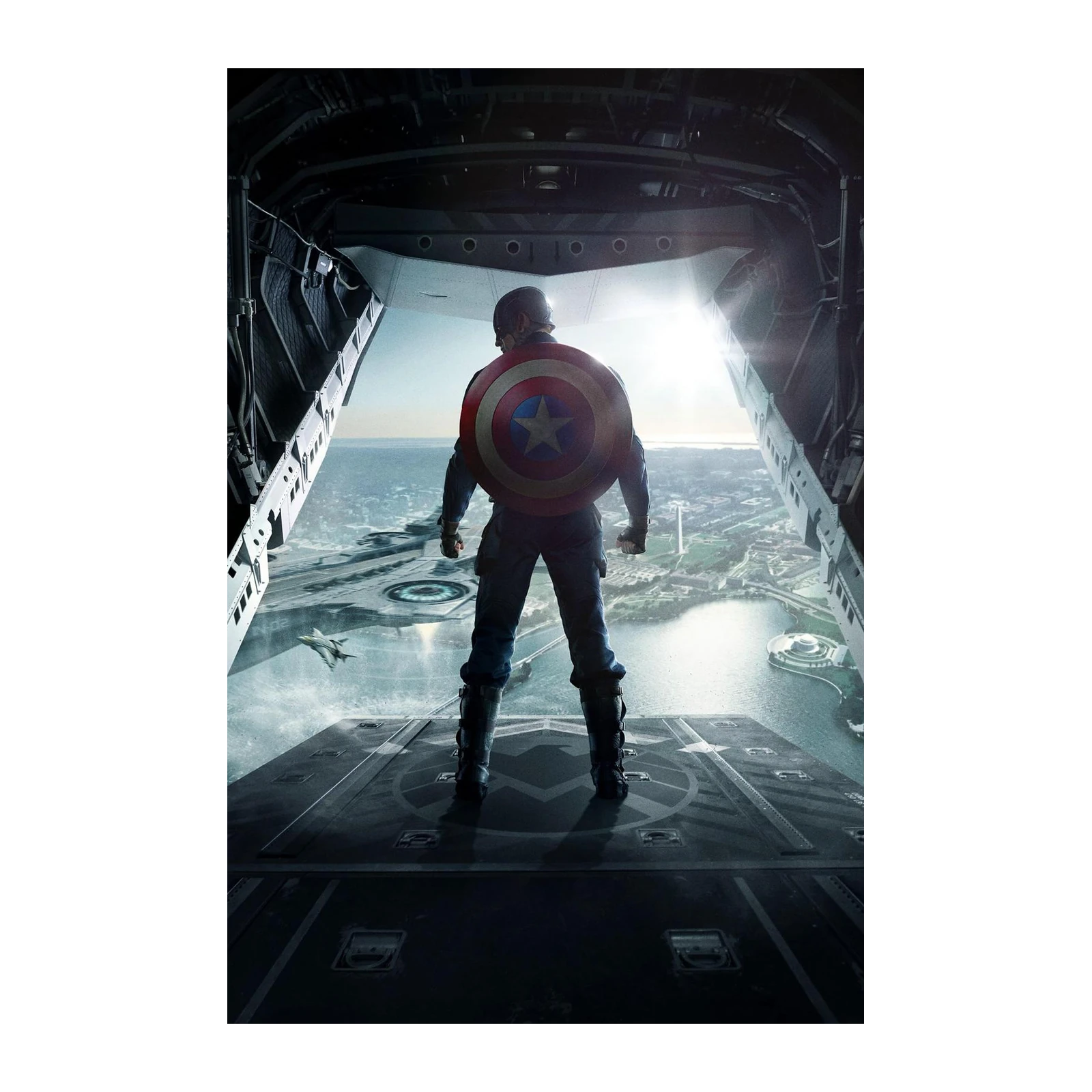 Captain America Patriotic Shield Wall Art