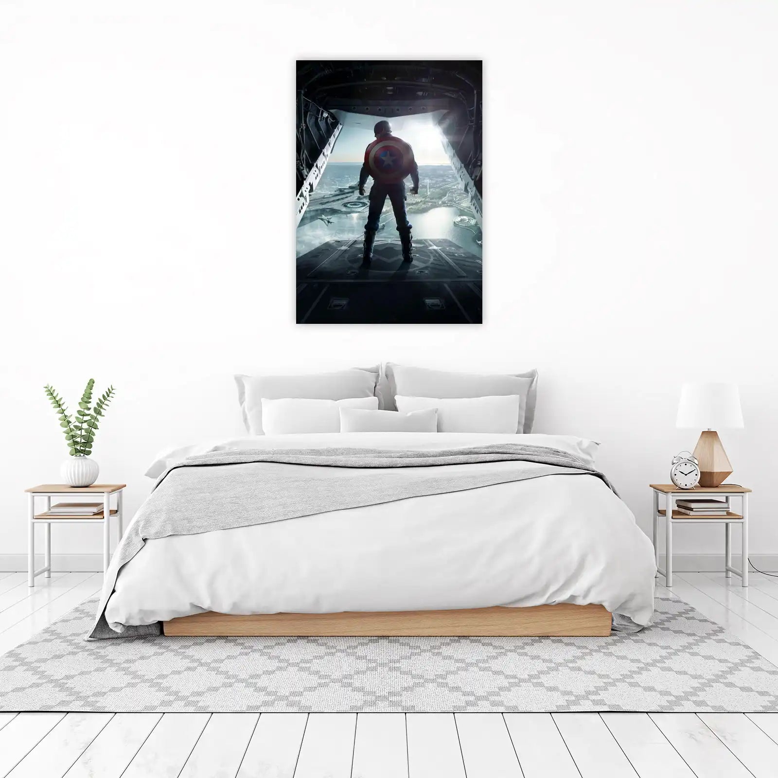 Captain America Patriotic Shield Wall Art
