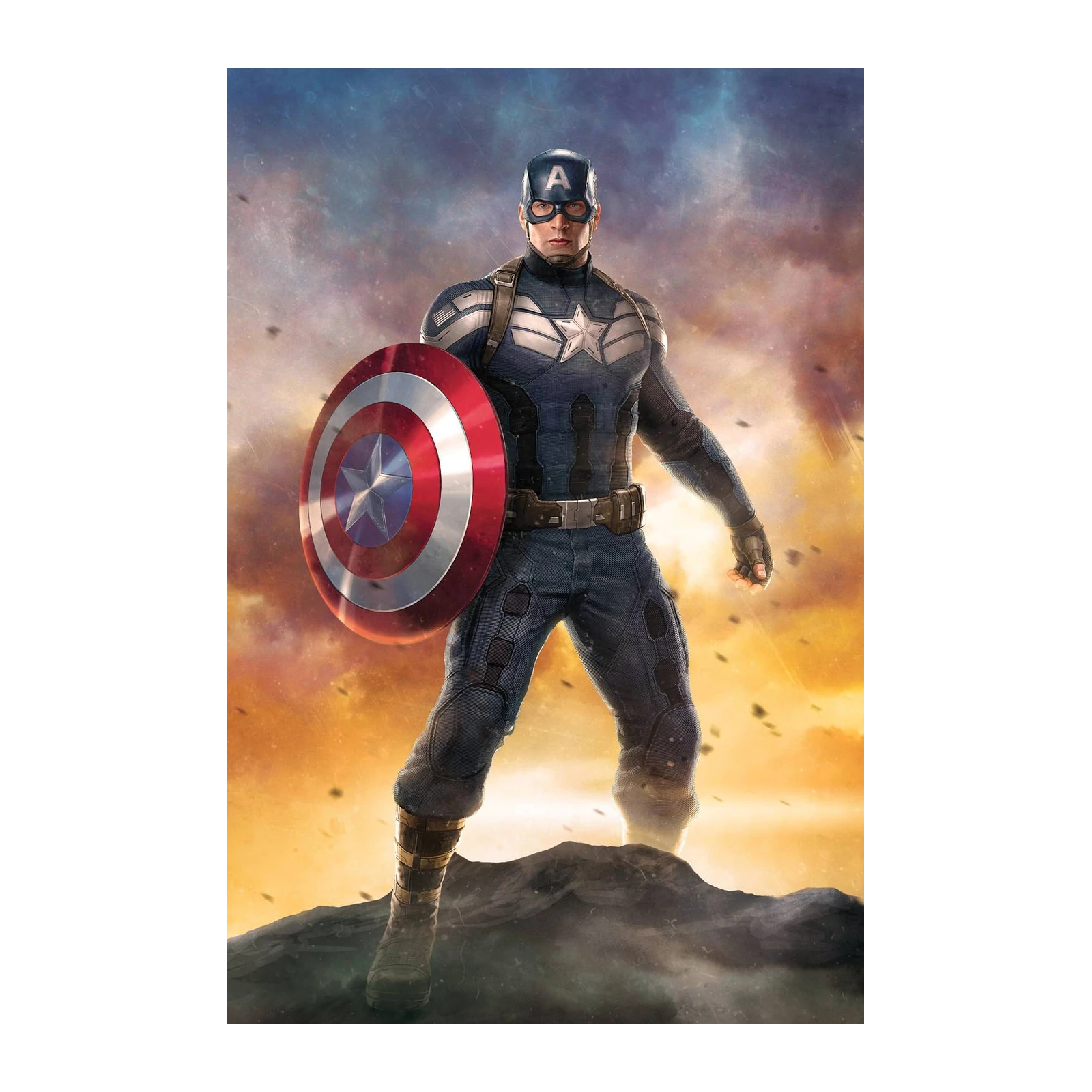 Captain America Heroic Pose Wall Art
