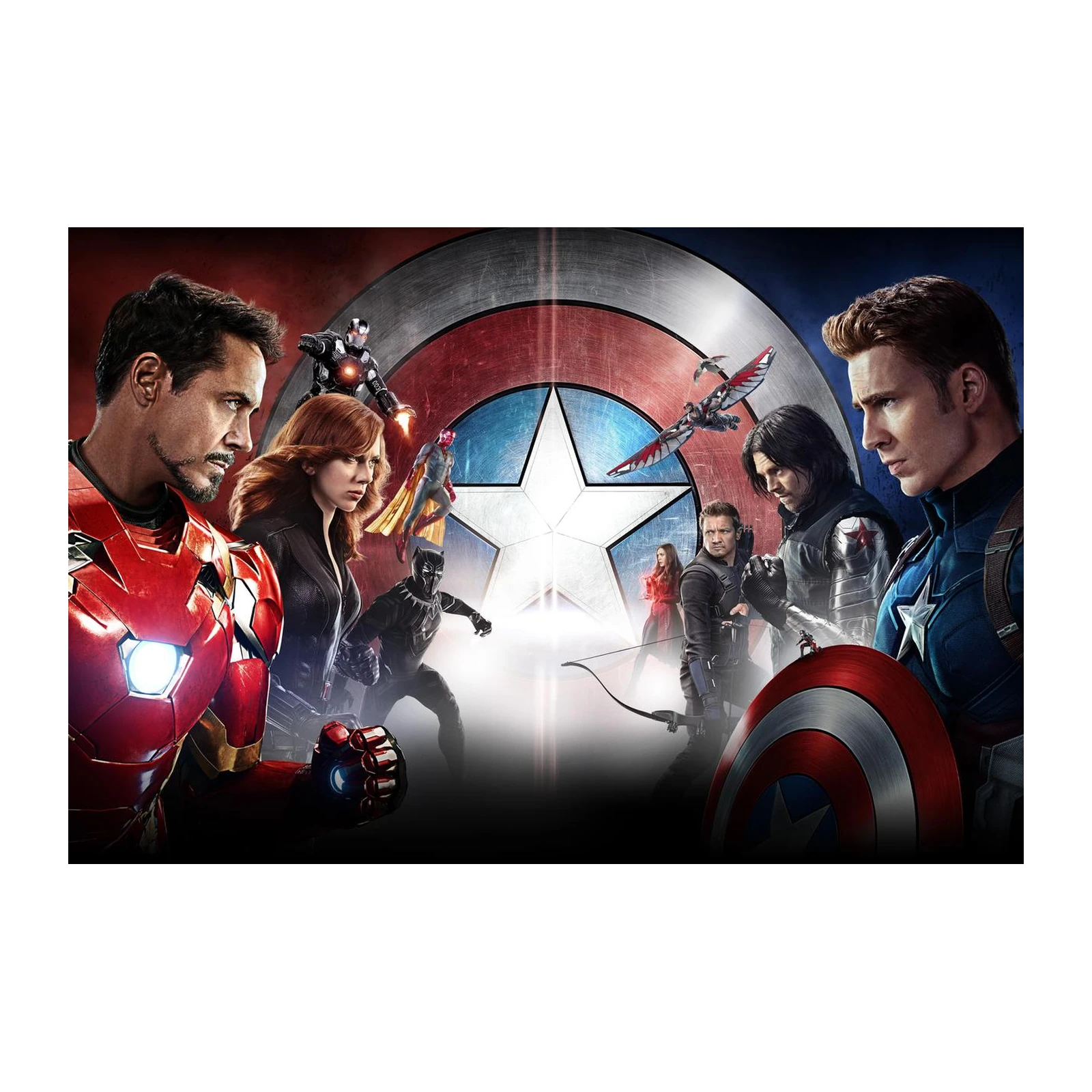 Epic Avengers Civil War Scene Wall Art