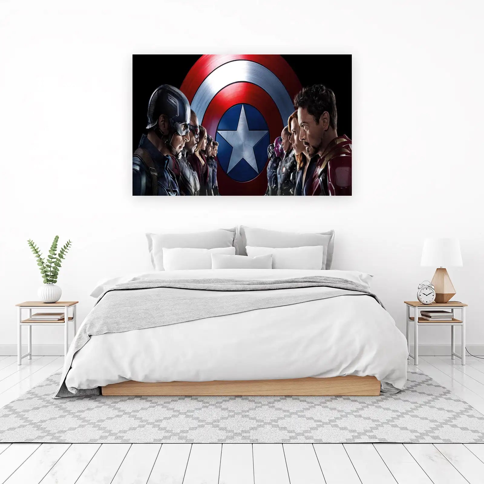 Epic Superhero Team-Up Wall Art