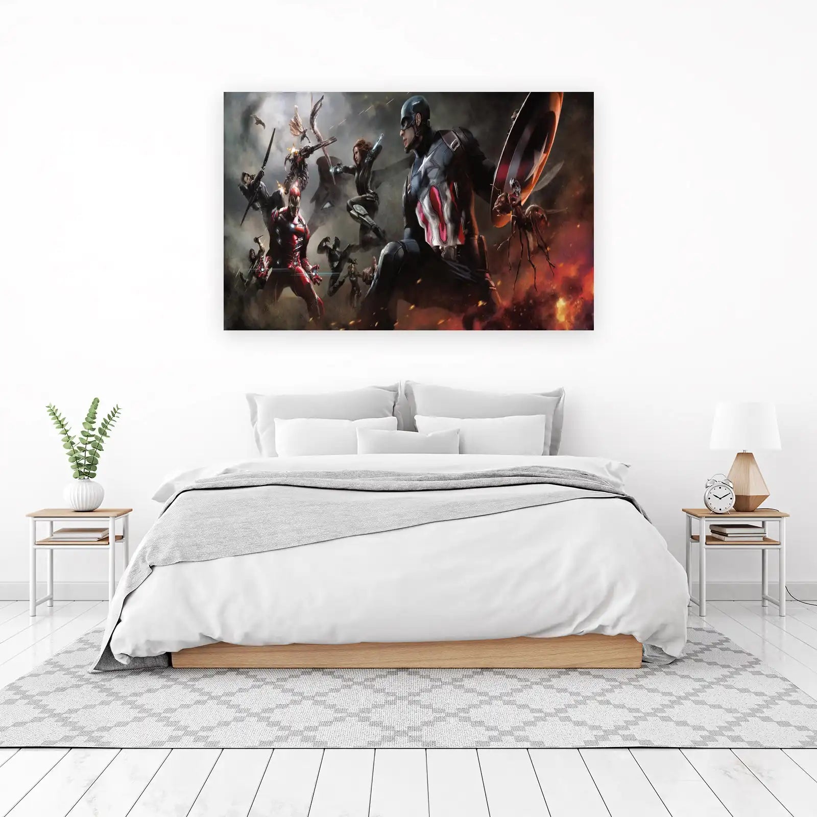 Epic Superhero Battle Wall Art