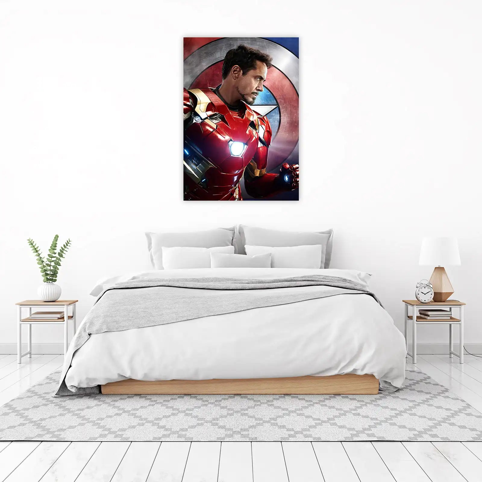 Iron Man & Captain America Shield Wall Art